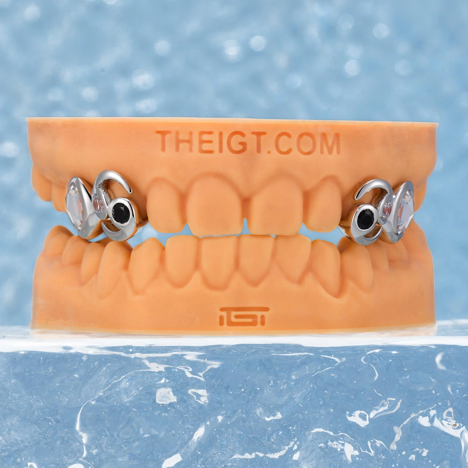 Cancer Zodiac Sign Double Cap Grillz - Image 2