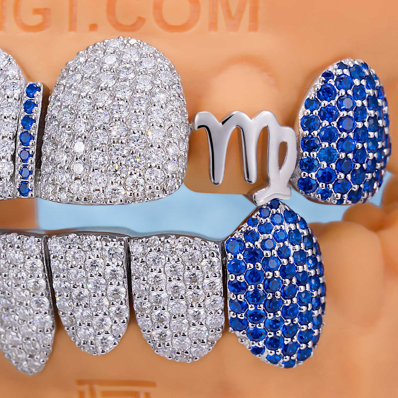 Capricorn Blue Fang Grillz - Image 3