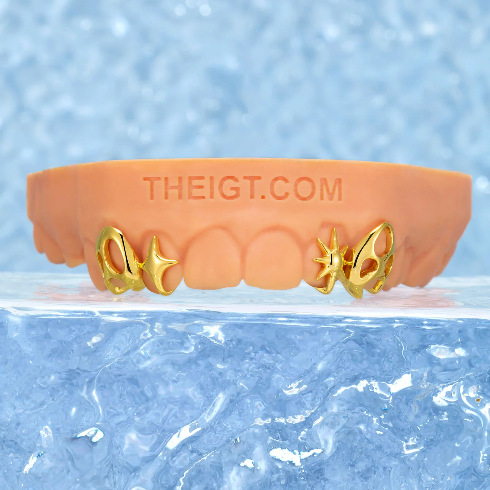 Celestial Abstract Gold Grillz