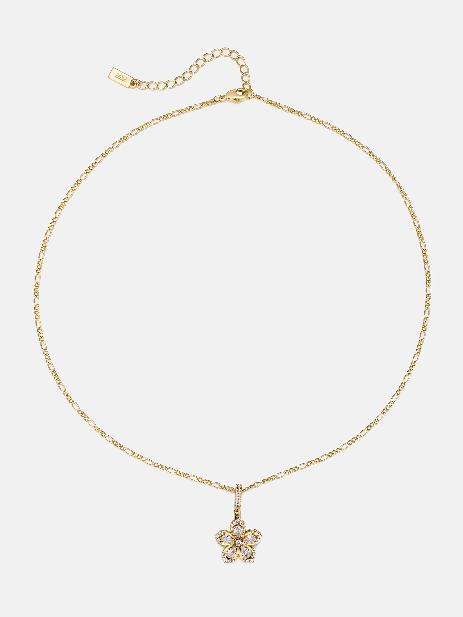 Colored Gemstone Moissanite Flower Rotatable Necklace - Image 5