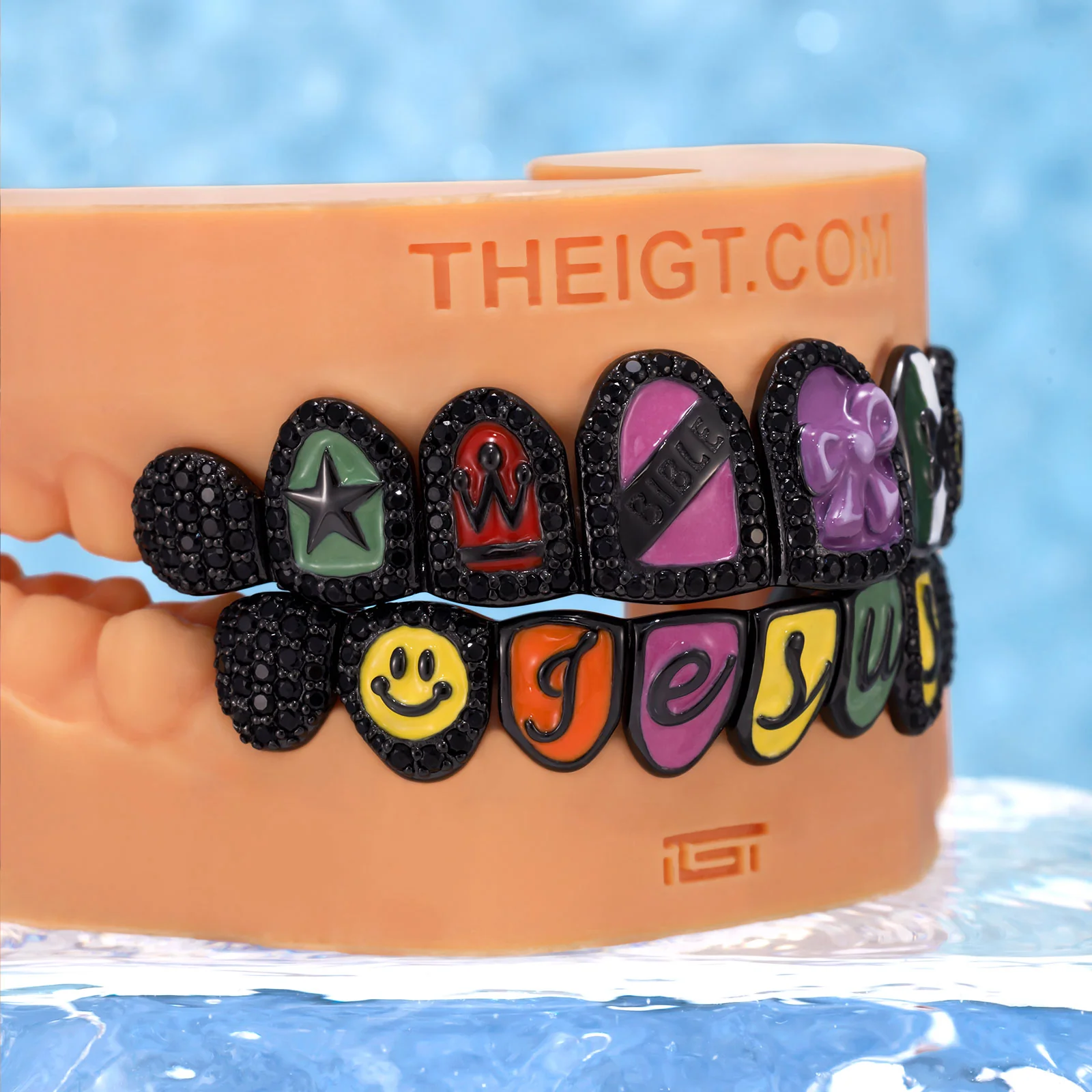 Colorful Gospel Grillz: Bible Over Jesus - Image 4