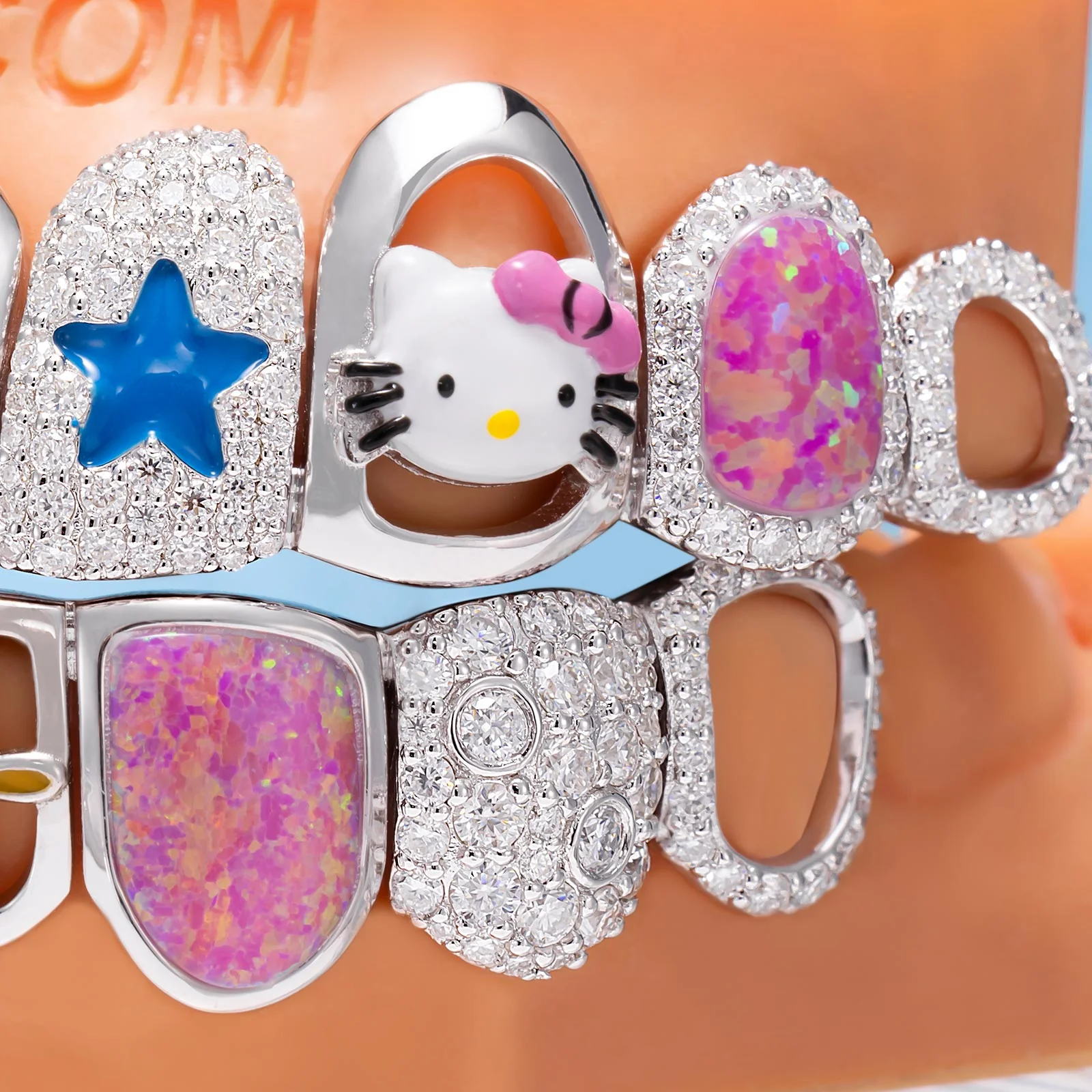 Colorful Opal & Sunflower Grillz - Image 10