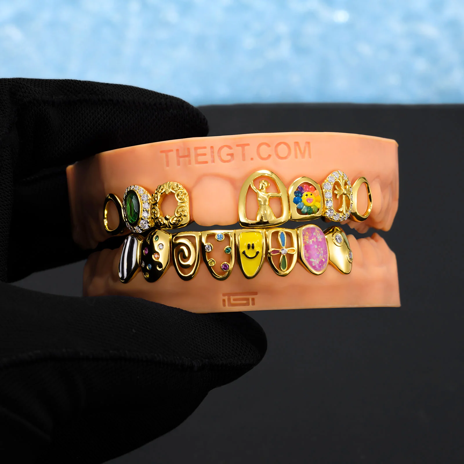 Colorful Opal & Sunflower Grillz - Image 6