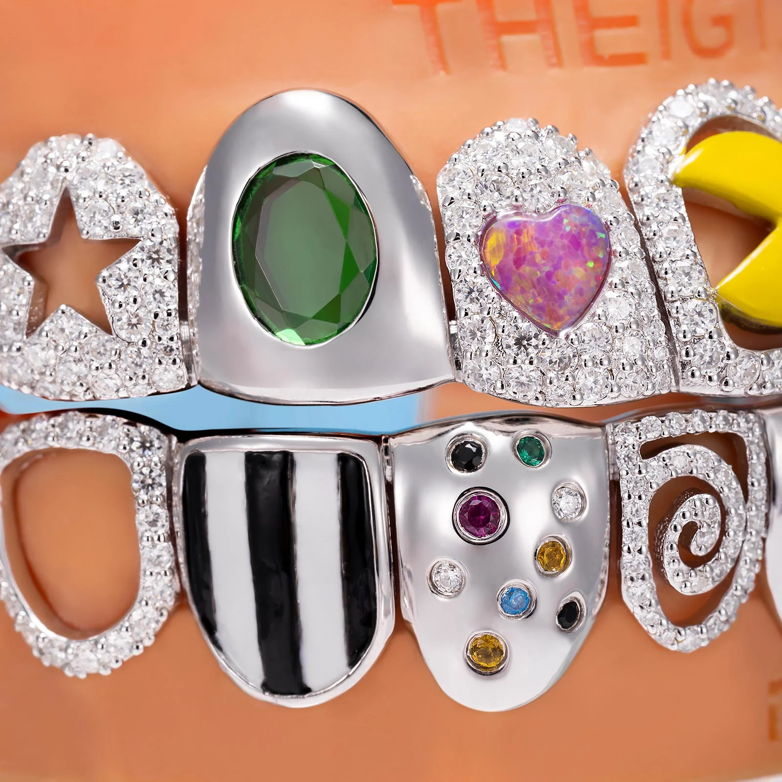 Colorful Opal & Sunflower Grillz - Image 8