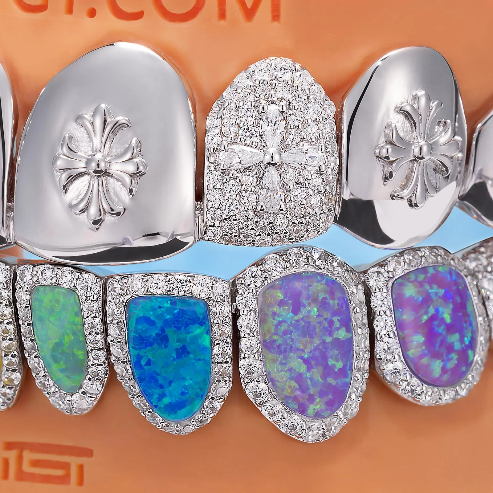 Cross & Multi-Opal Grillz - Image 3