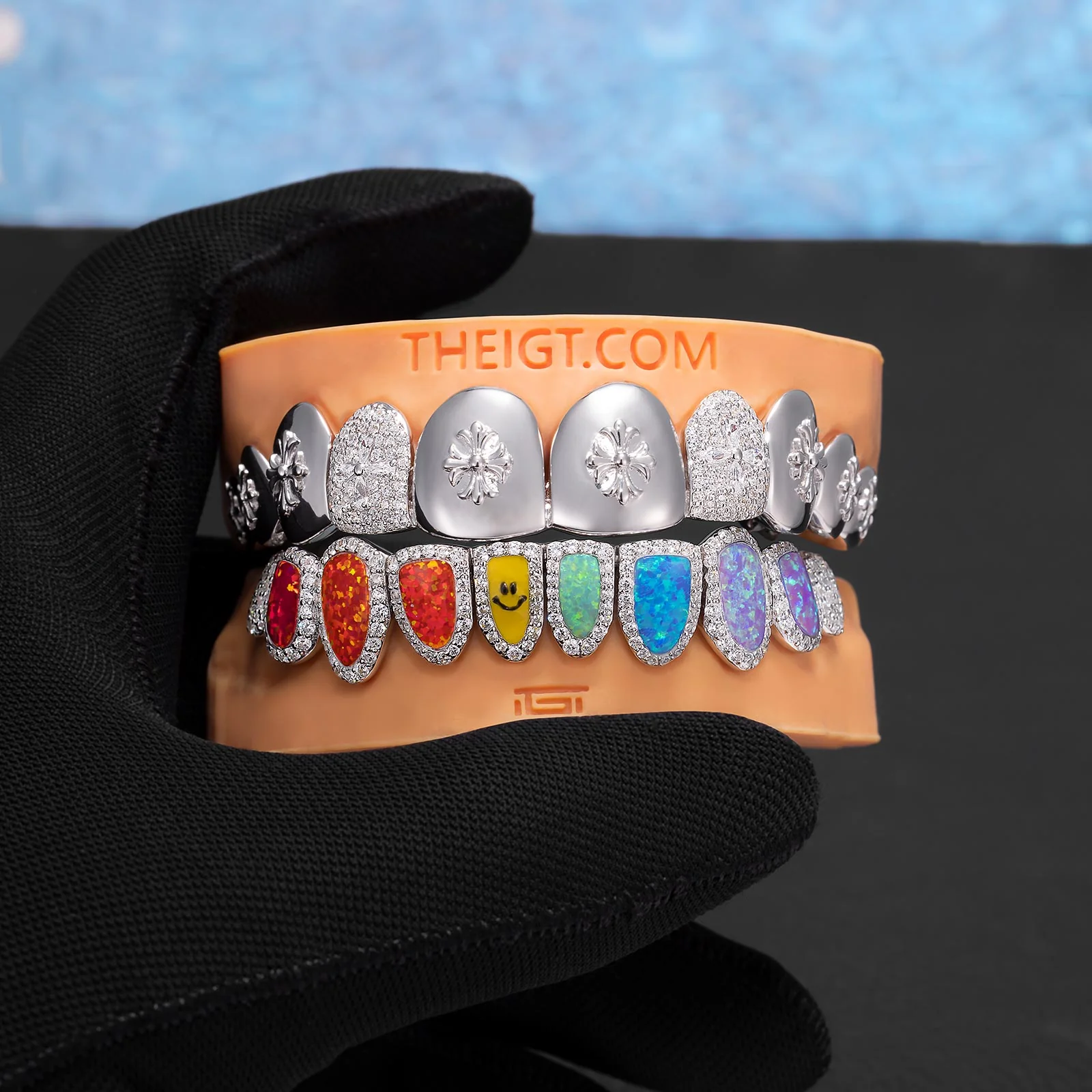 Cross & Multi-Opal Grillz - Image 6
