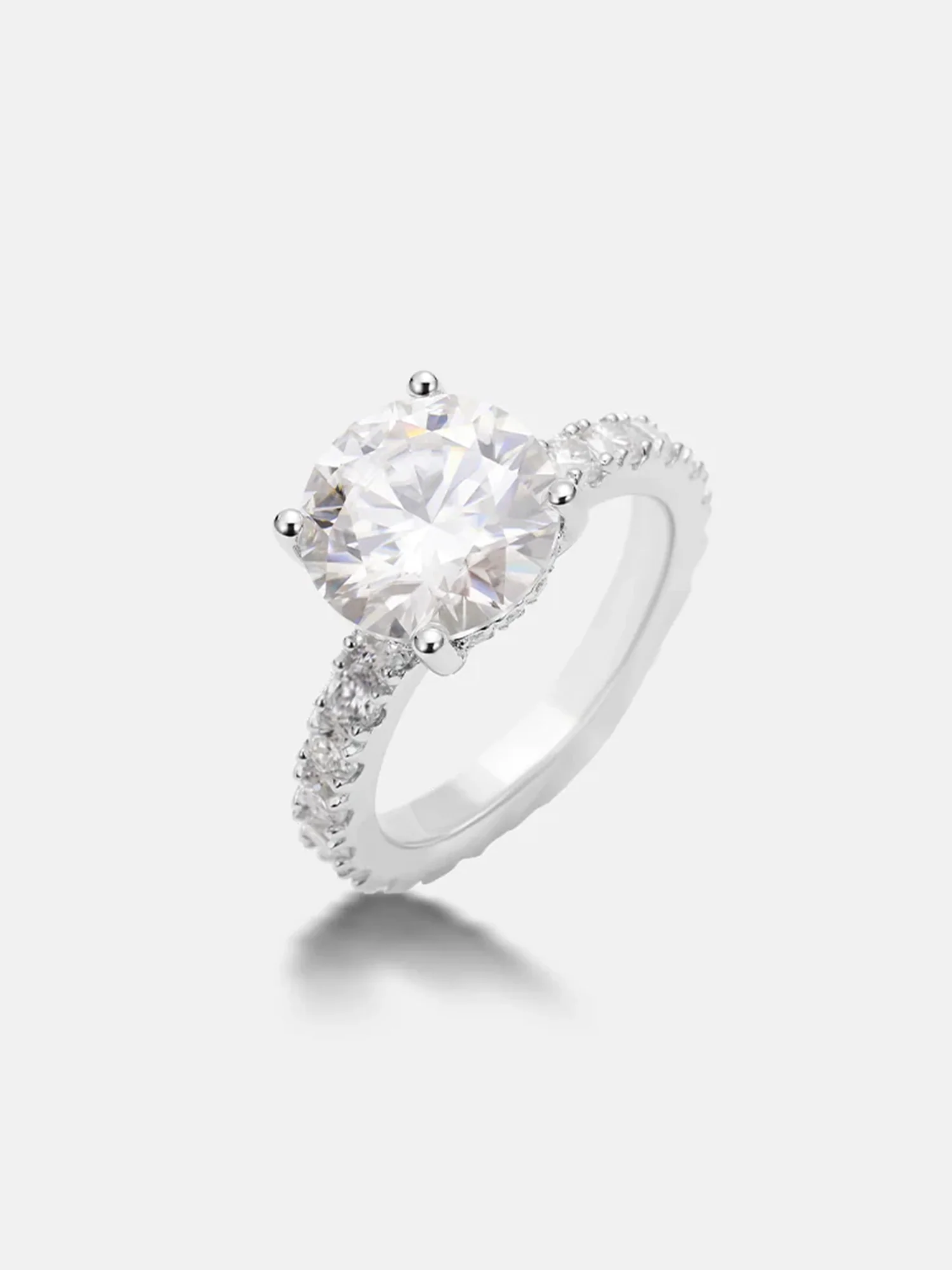 S925 STERLING SLIVER CUSTOM 4CT ENGAGEMENT RING - Image 2