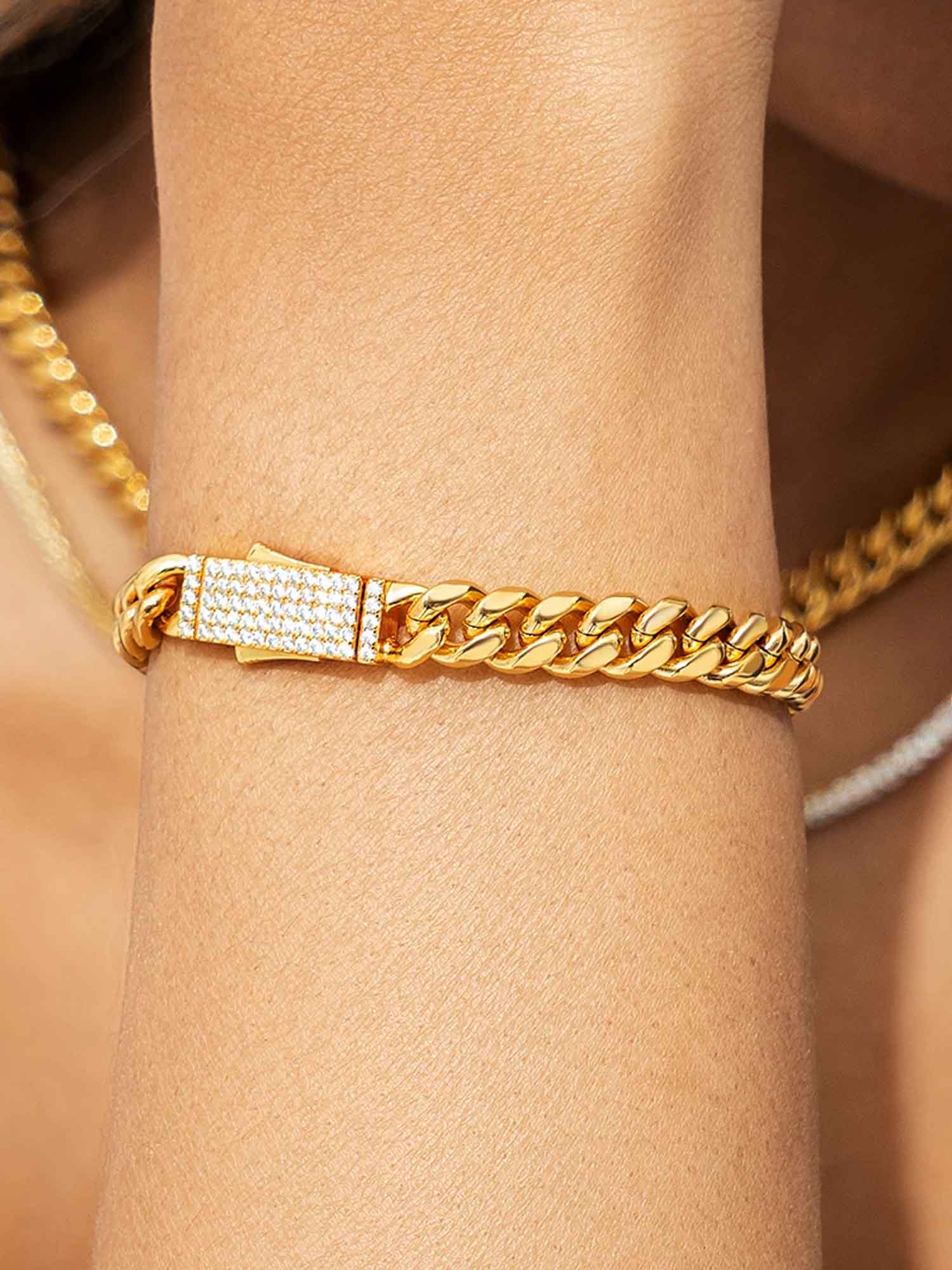 Custom 8mm Miami Cuban Link Chain Or Bracelet With Moissanite Clasp - Image 10