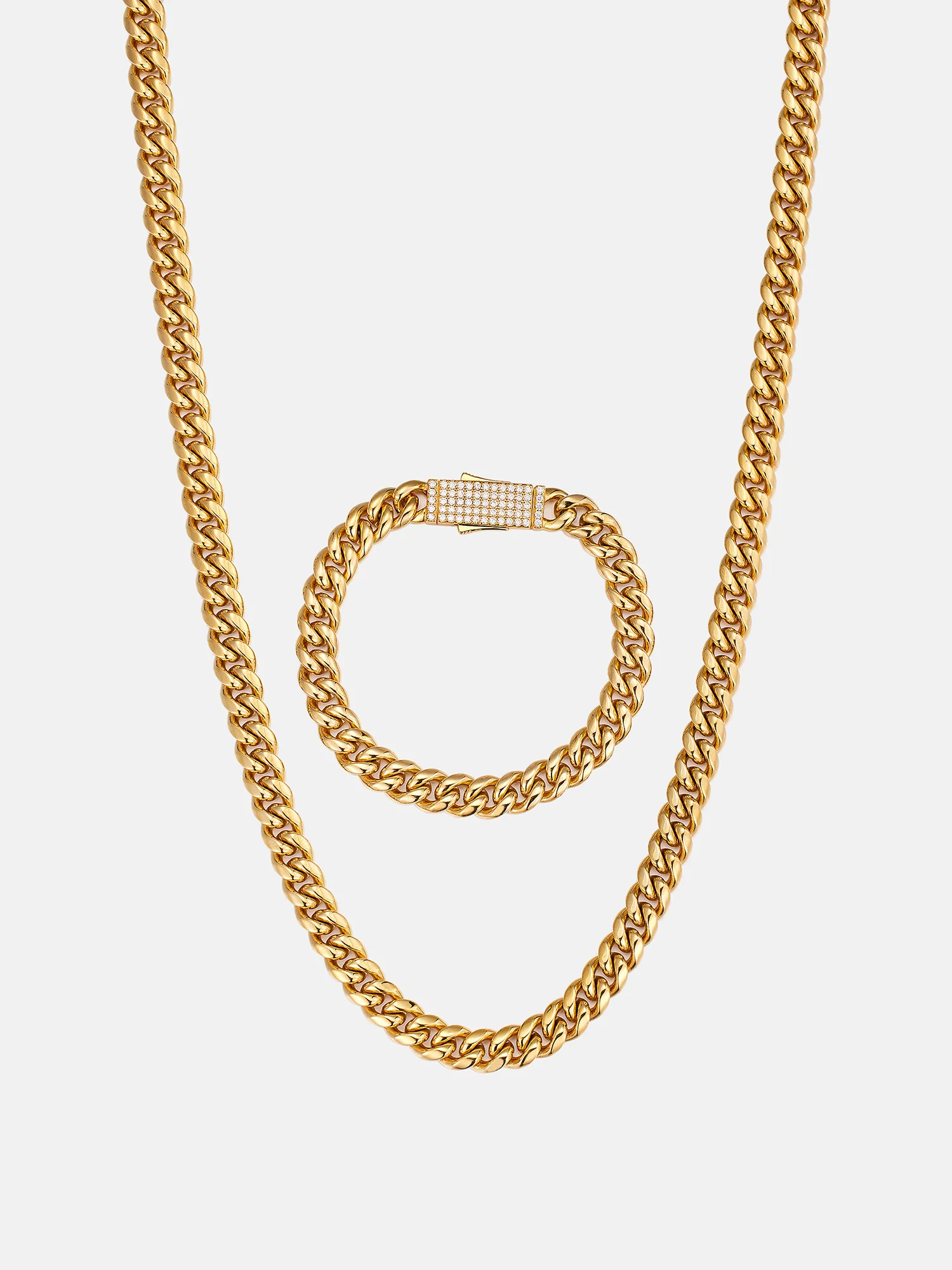 Custom 8mm Miami Cuban Link Chain Or Bracelet With Moissanite Clasp - Image 3