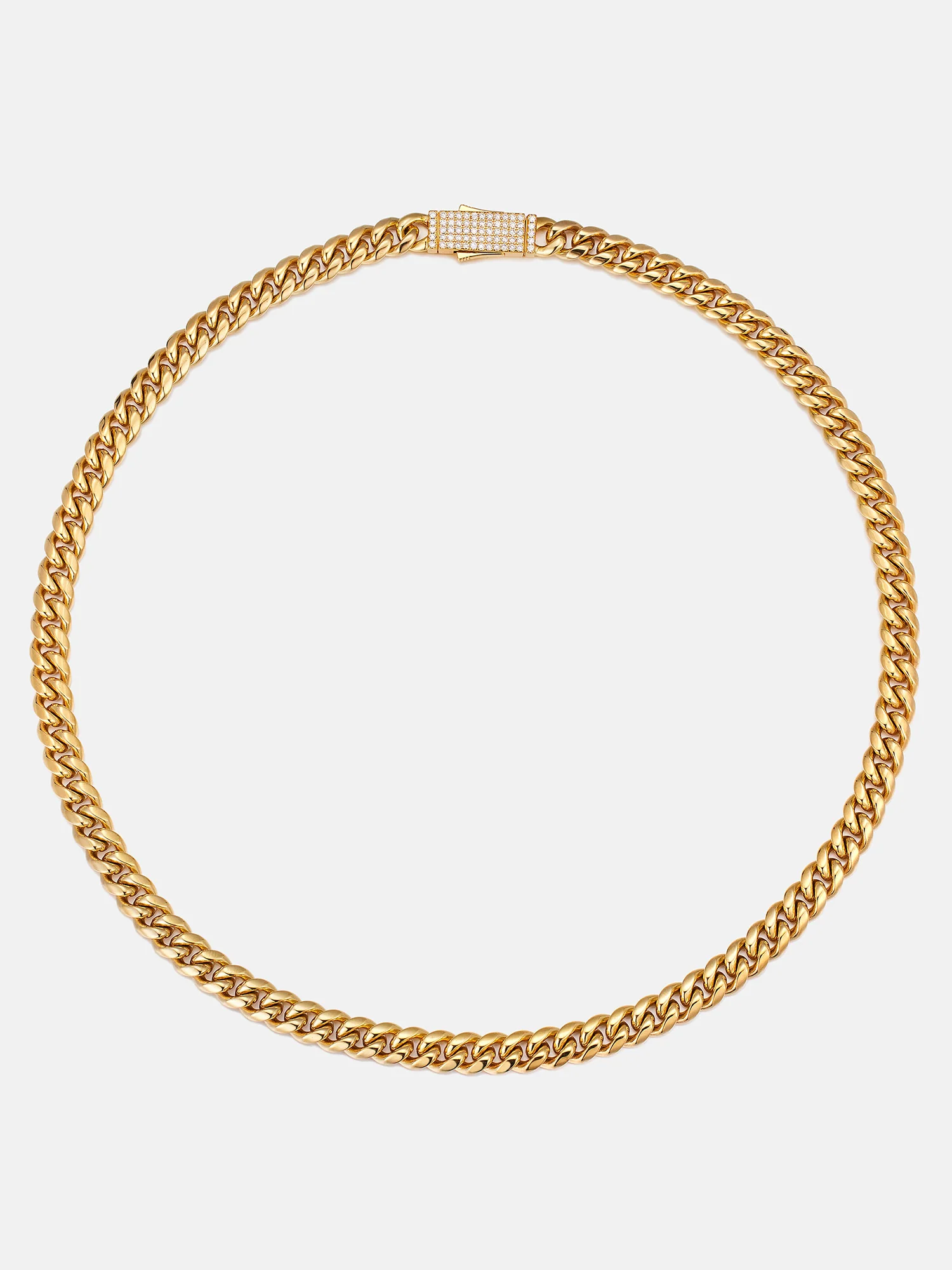 Custom 8mm Miami Cuban Link Chain Or Bracelet With Moissanite Clasp - Image 4