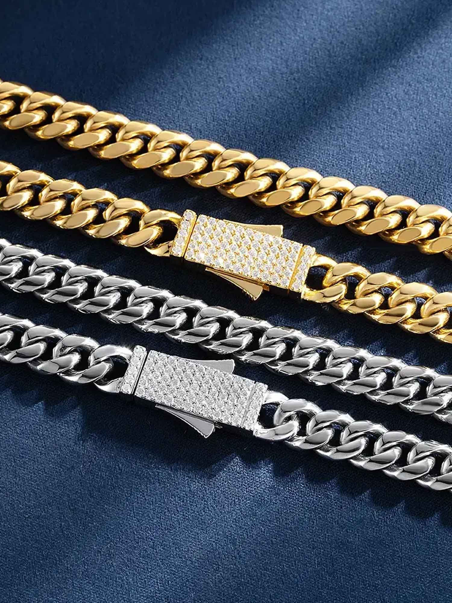 Custom 8mm Miami Cuban Link Chain Or Bracelet With Moissanite Clasp - Image 8
