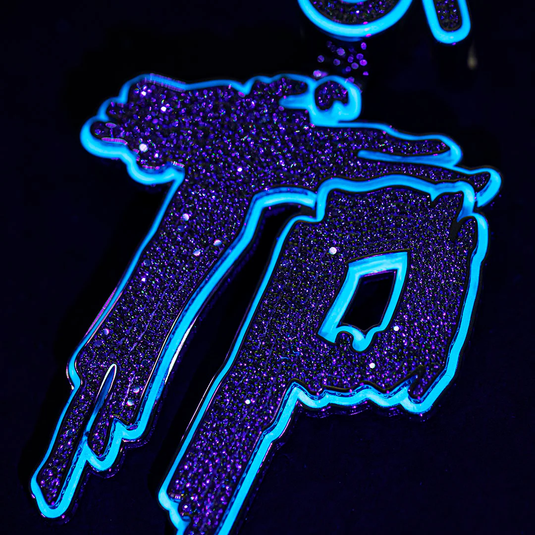 Deposit - Custom Brush Letter Pendant with Glow in the dark - Image 2