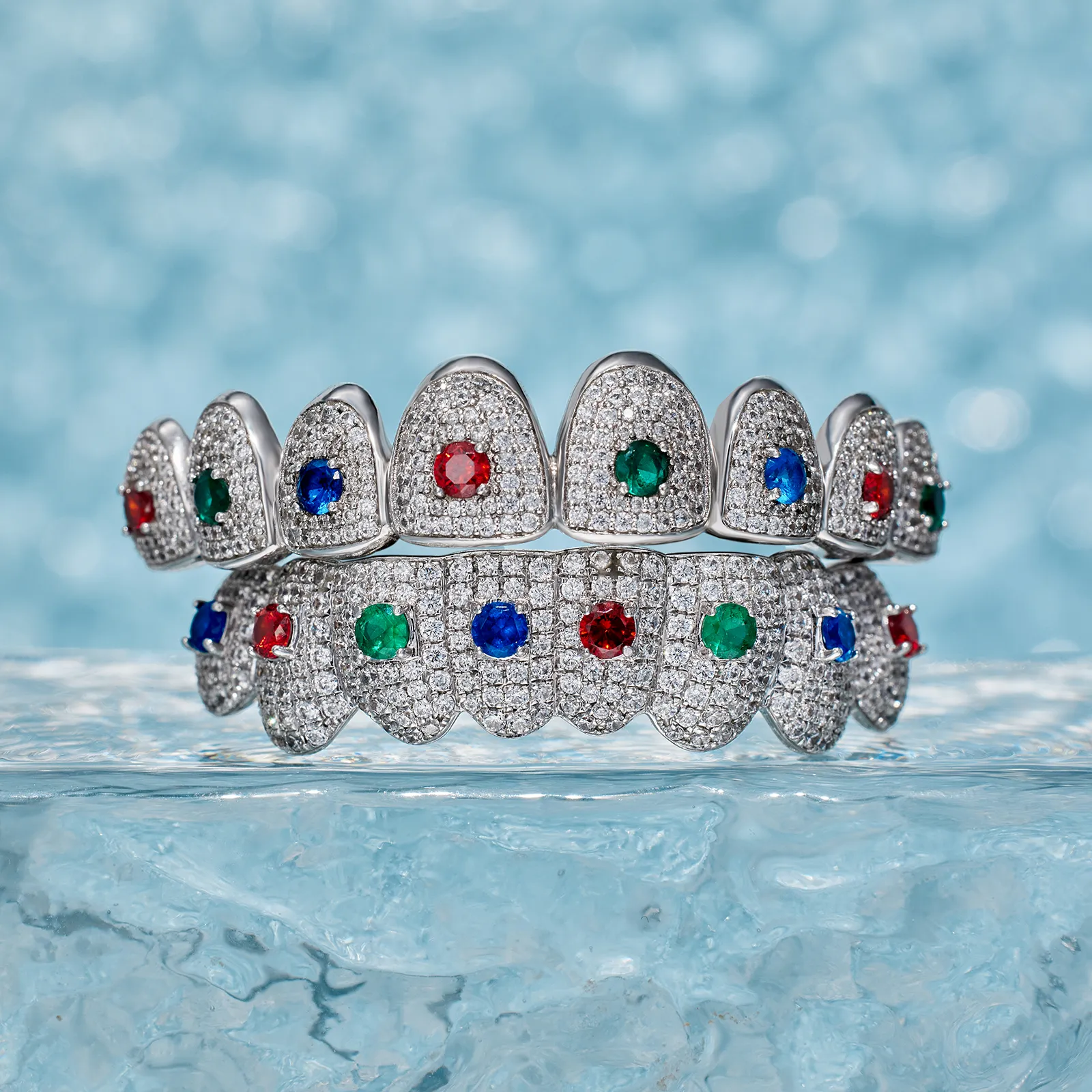 Custom Colored Gemstone Grillz - Image 3