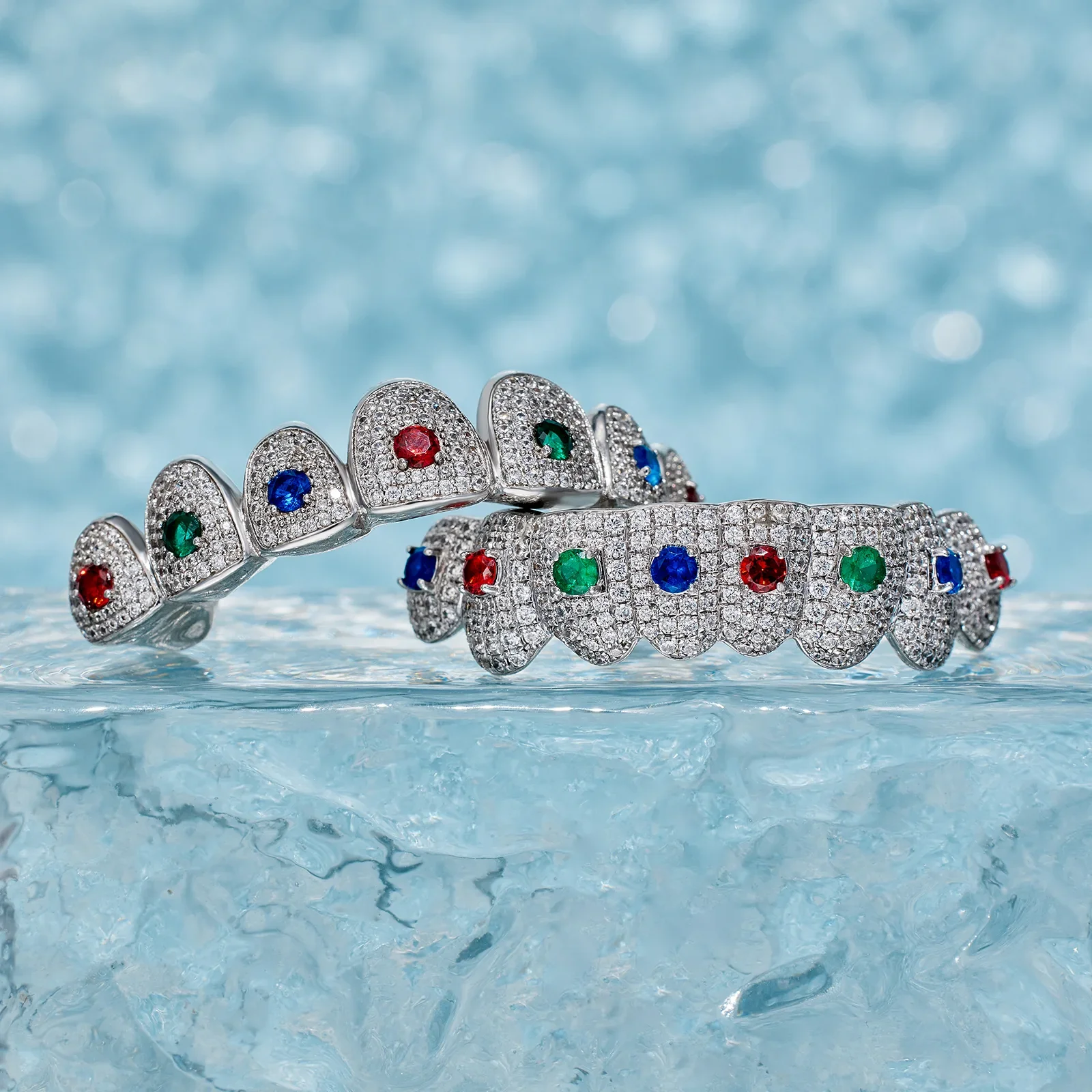 Custom Colored Gemstone Grillz - Image 4