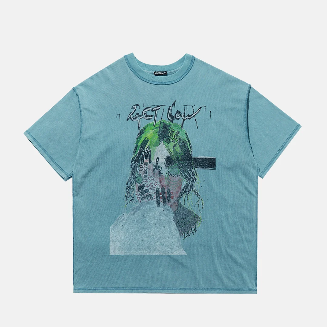 Custom Denim Graphic Tee - Image 5