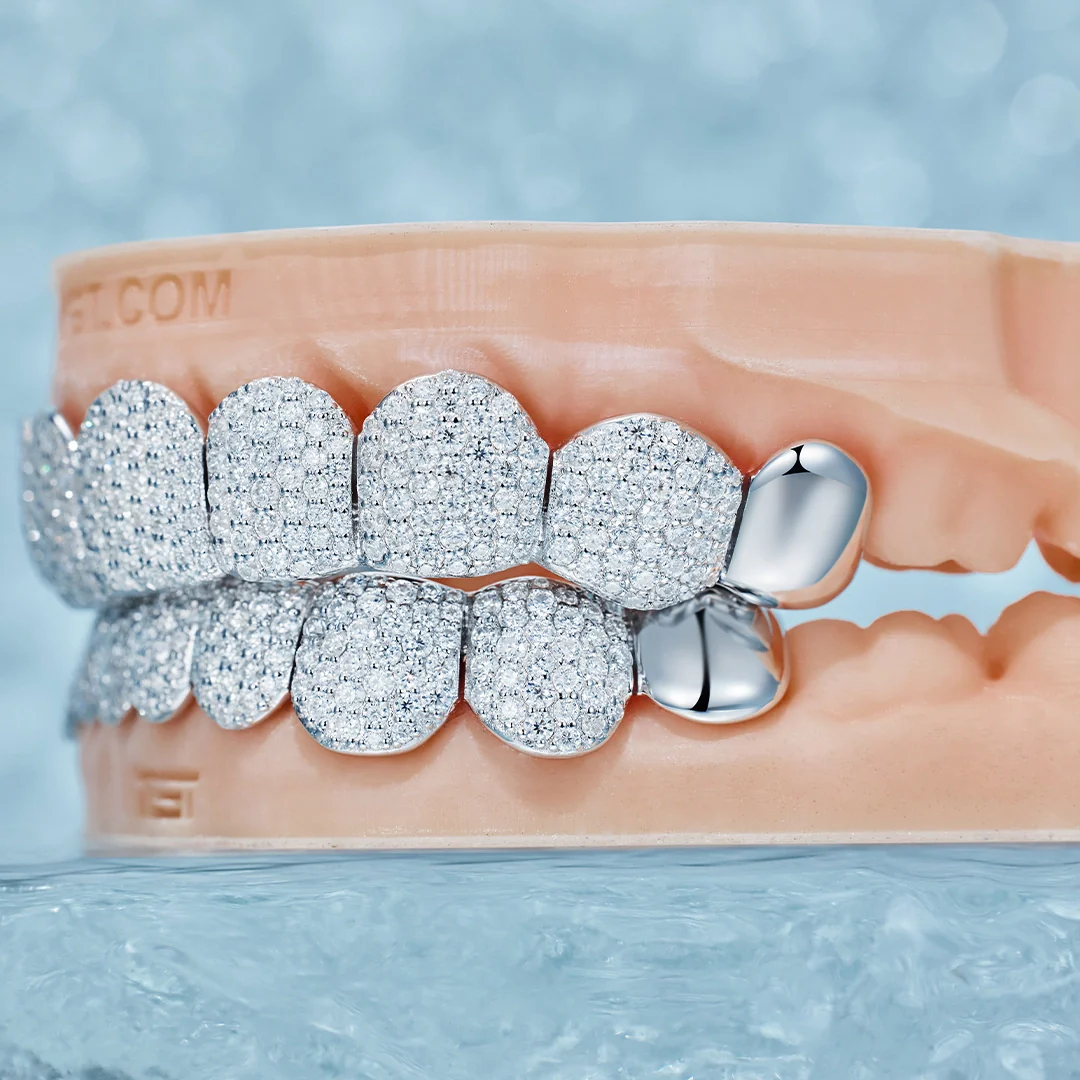 Custom End Capped Moissanite Grillz
