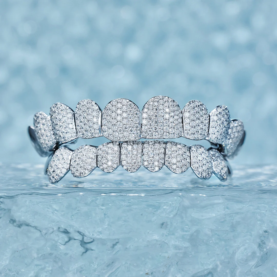 Custom End Capped Moissanite Grillz - Image 3