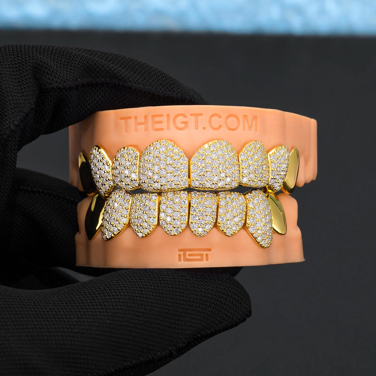 Custom End Capped Moissanite Grillz - Image 6