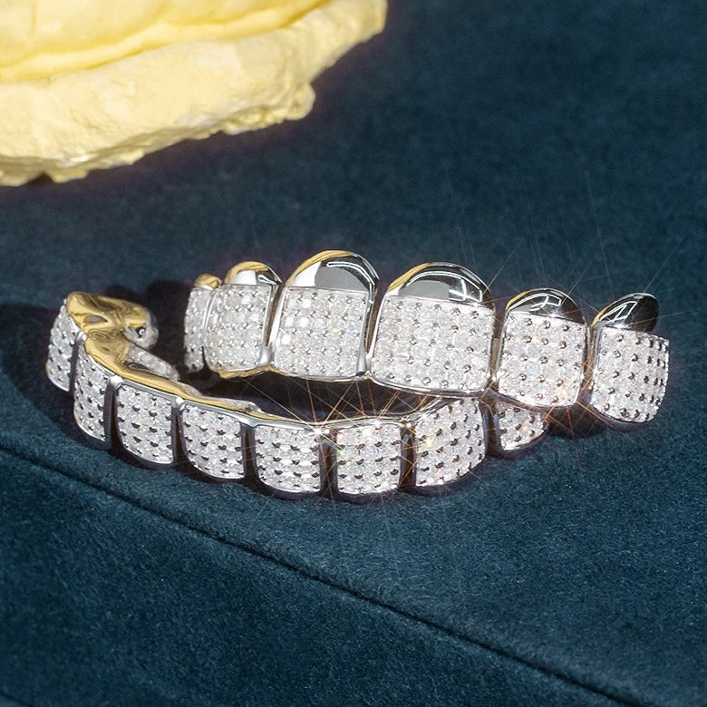 Custom Fully Iced Princess Cut Grillz - Image 8