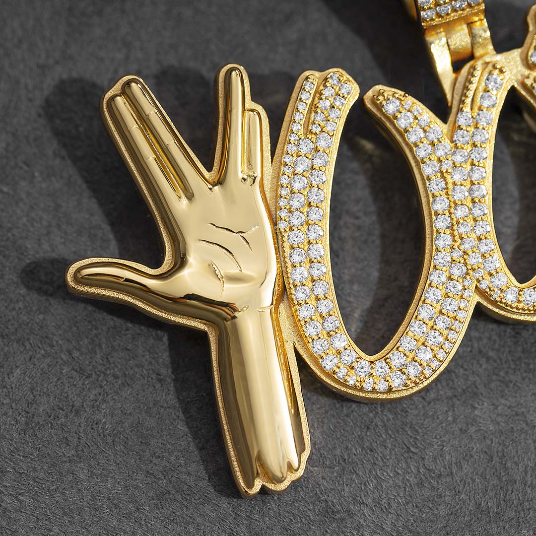 Deposit - Custom Hollow Letter Pendant - Image 2