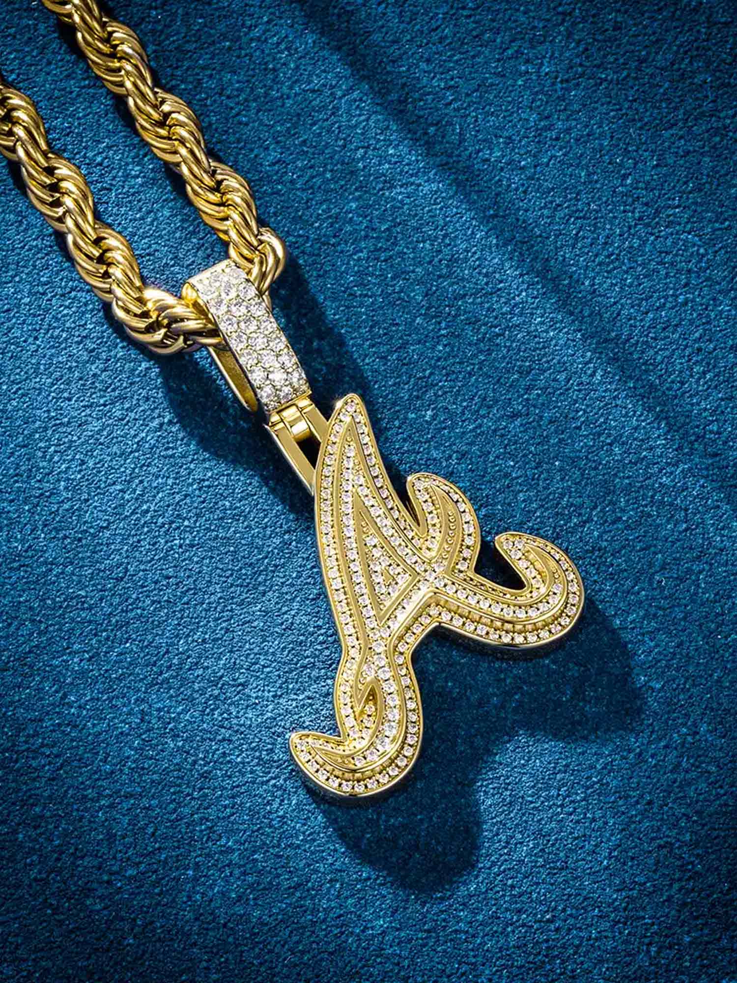 Custom Made A Moissanite Pendant - Image 4