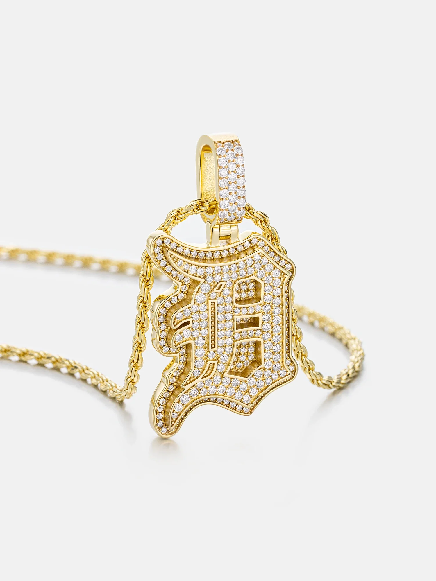 Custom Made D Moissanite Pendant - Image 3