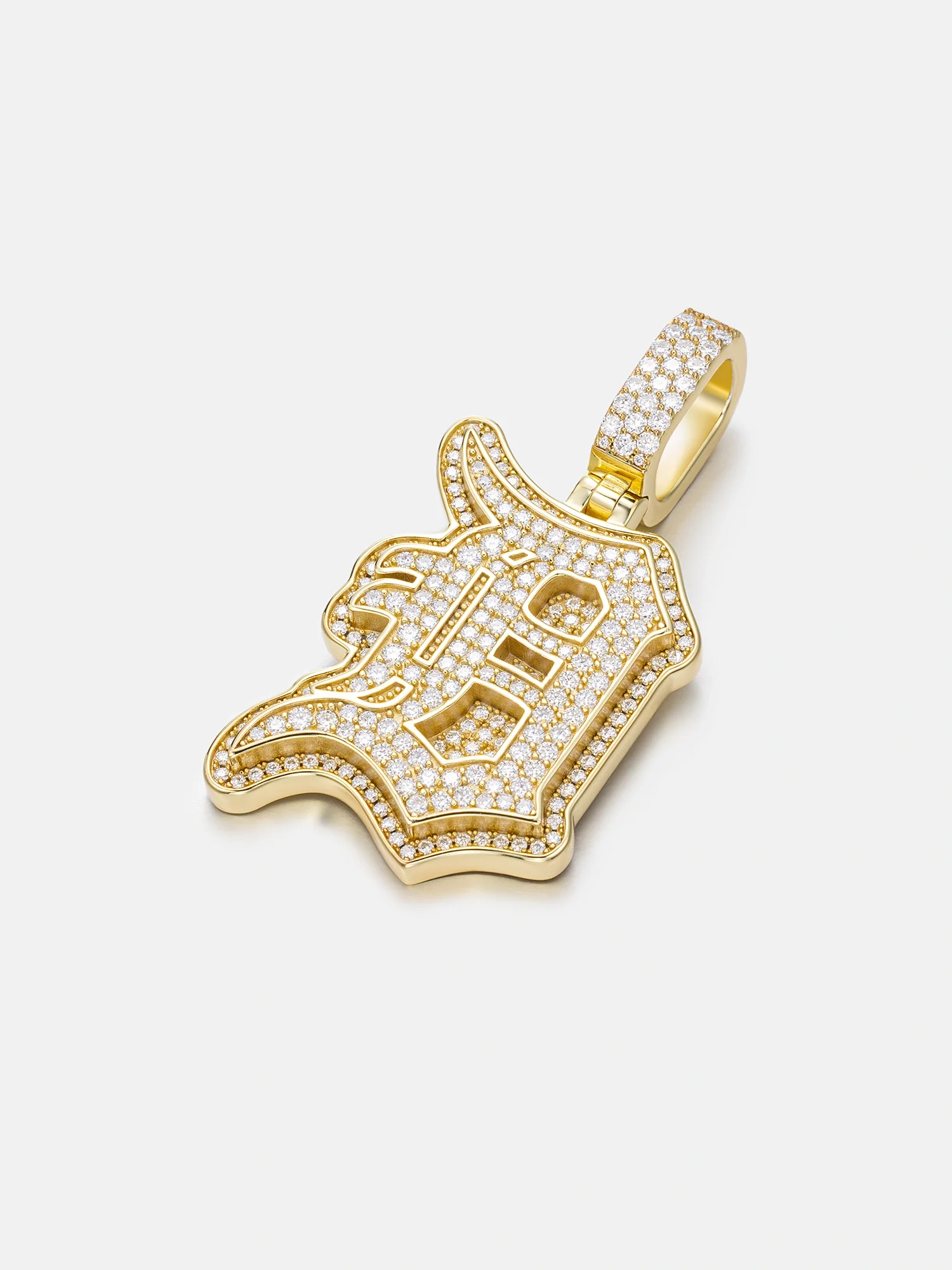 Custom Made D Moissanite Pendant - Image 4