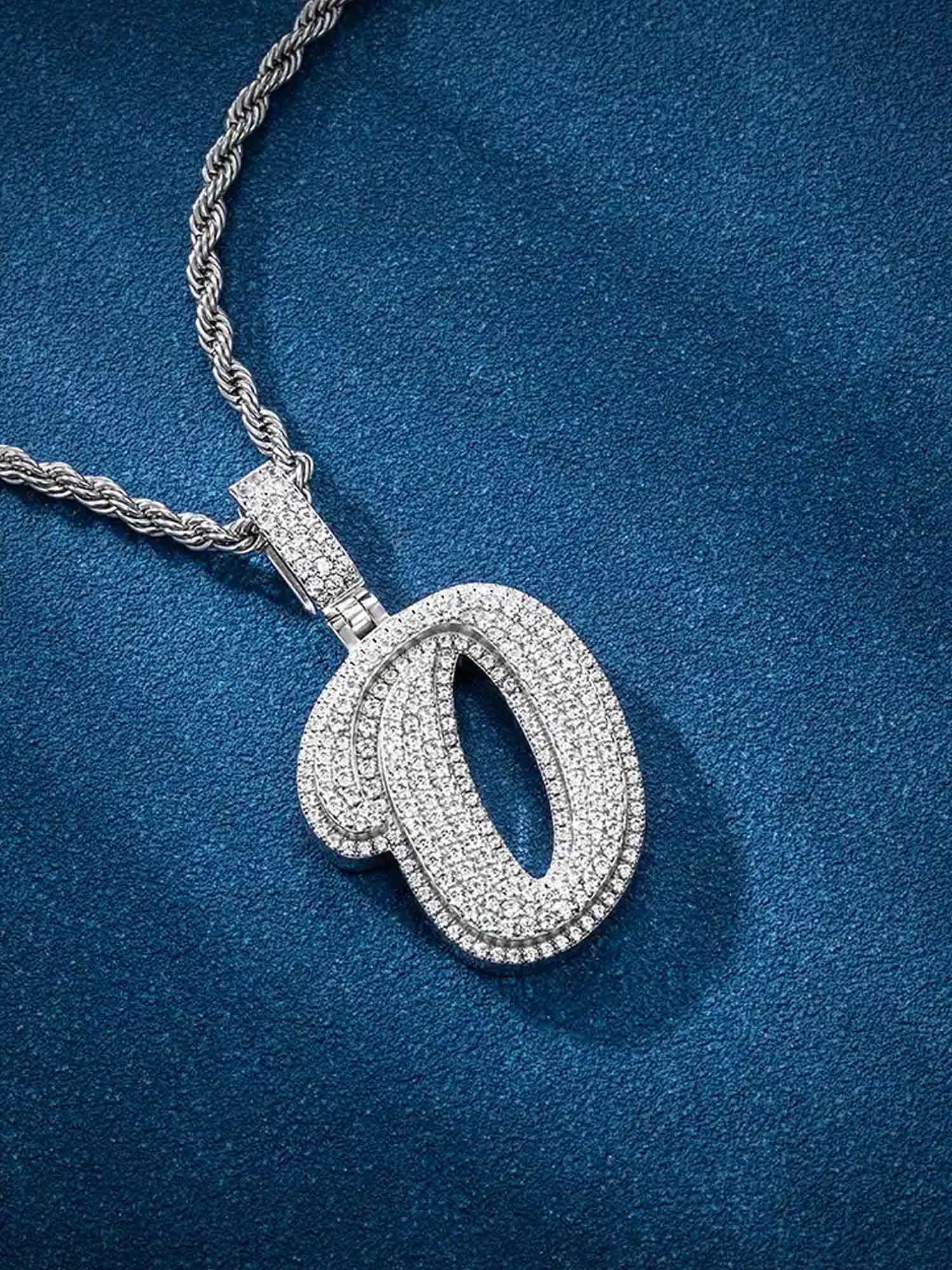 Custom Made O Moissanite Pendant - Image 4