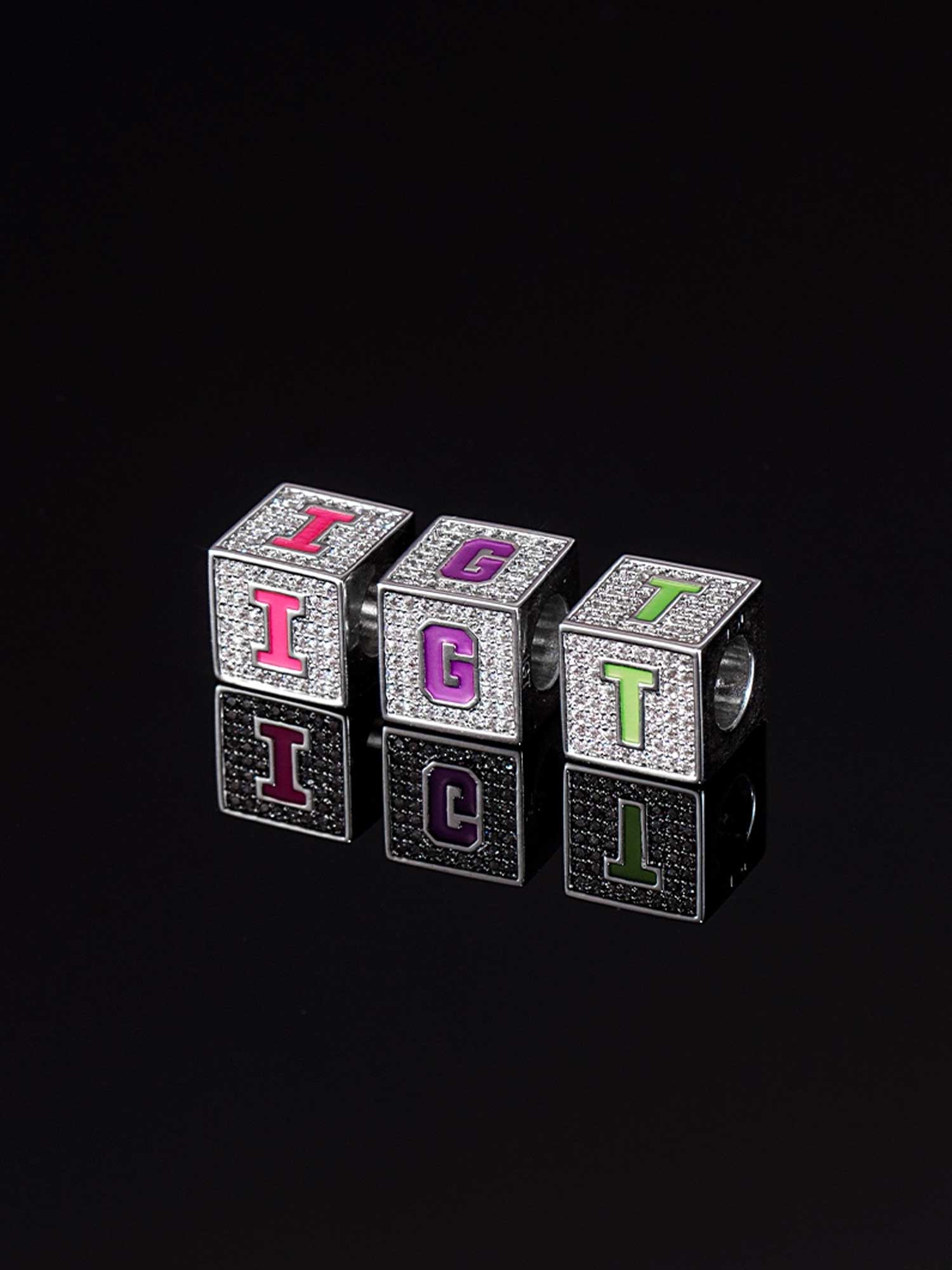 Made To Order Custom Moissanite Iced Out Dice Pendant - Image 3