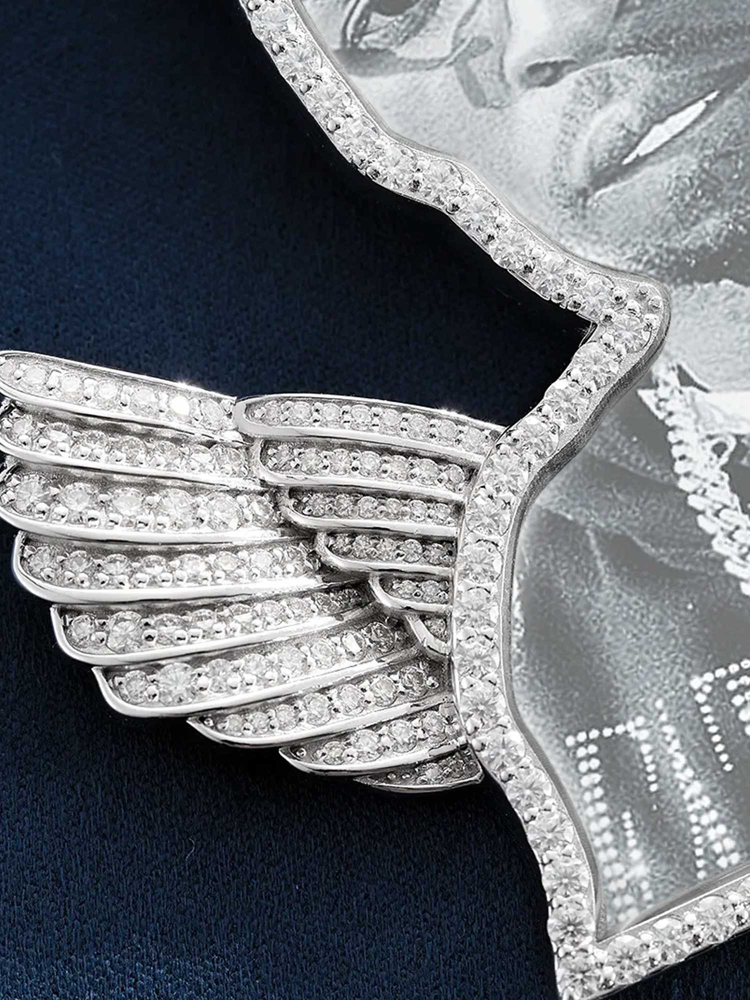 Custom Picture Pendant with Flying Dove - Image 3