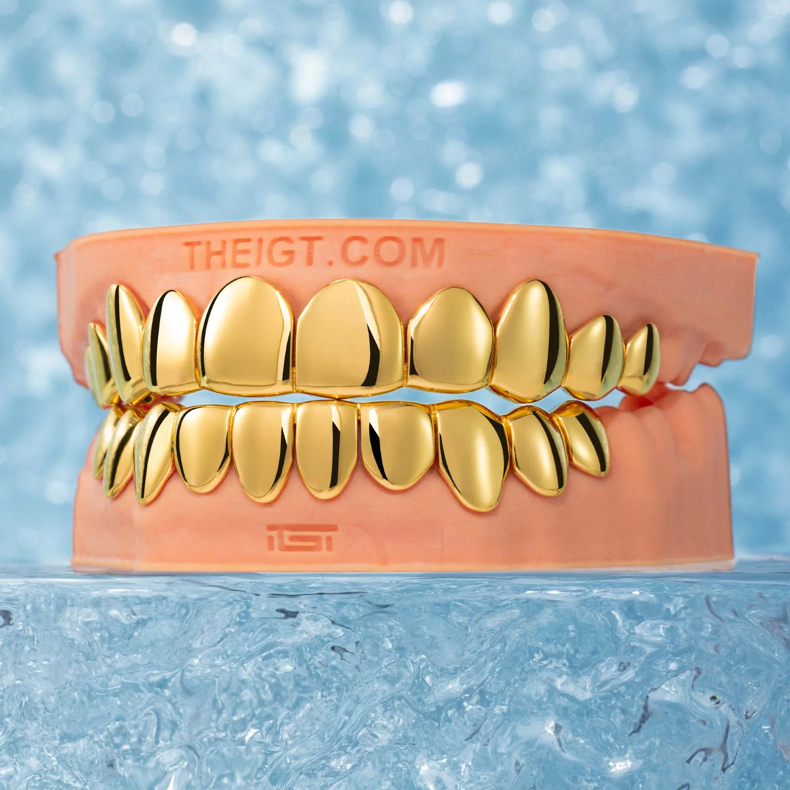 Custom Polished Yellow Gold Grillz - Image 2