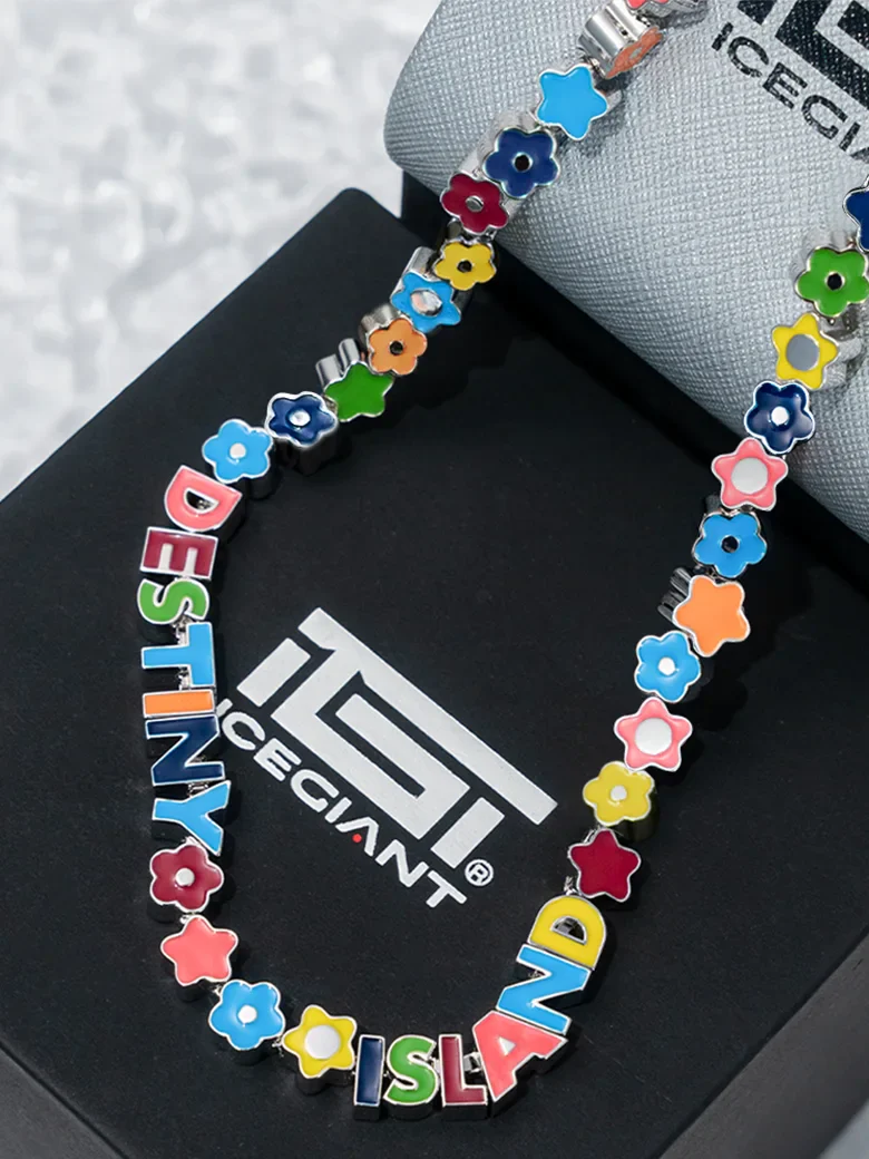 Custom S925 Silver Enamel Chain