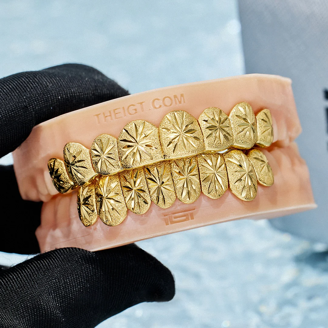 Custom Sunburst Cuts Grillz - Image 3