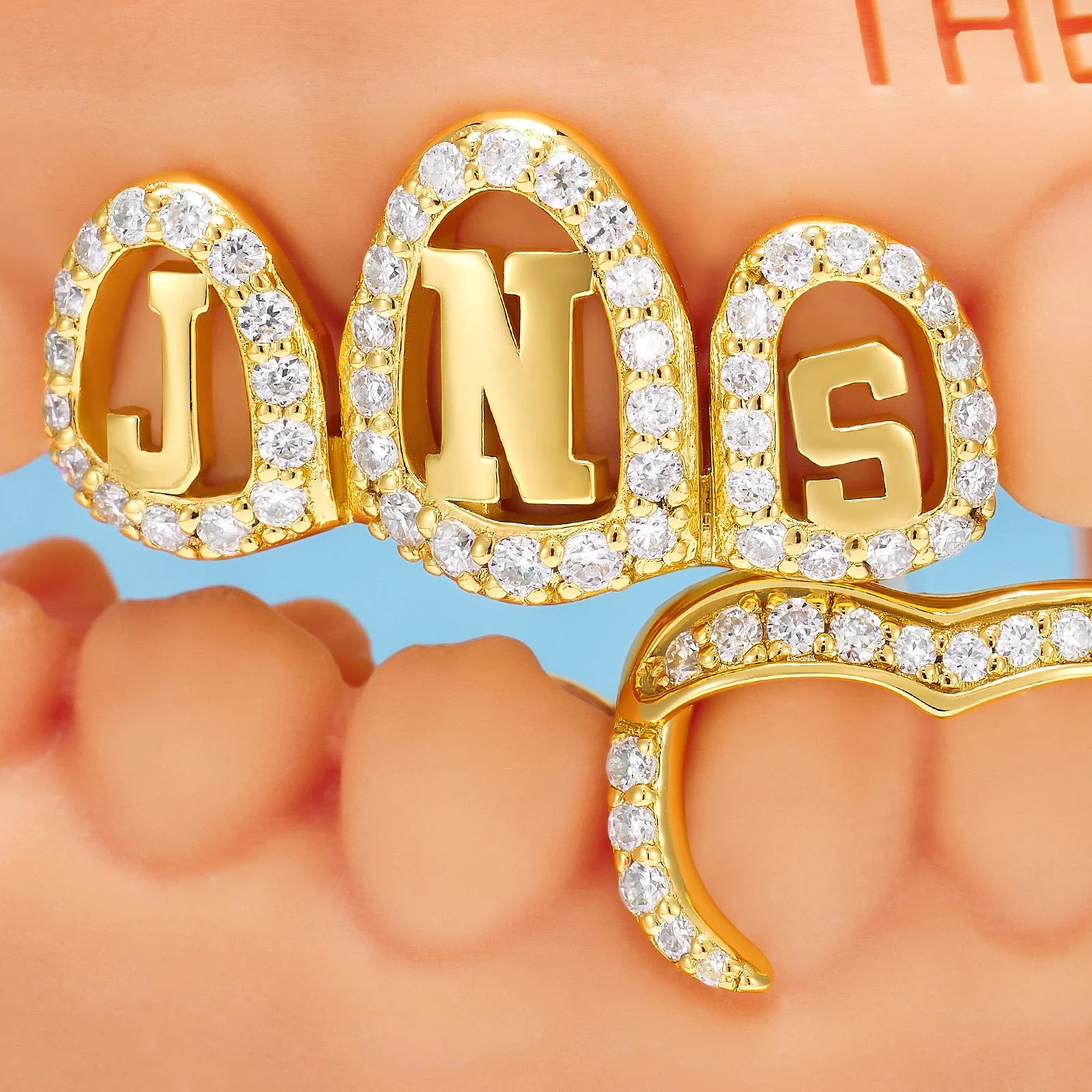 Custom Zodiac Initials Bar Grillz - Image 12