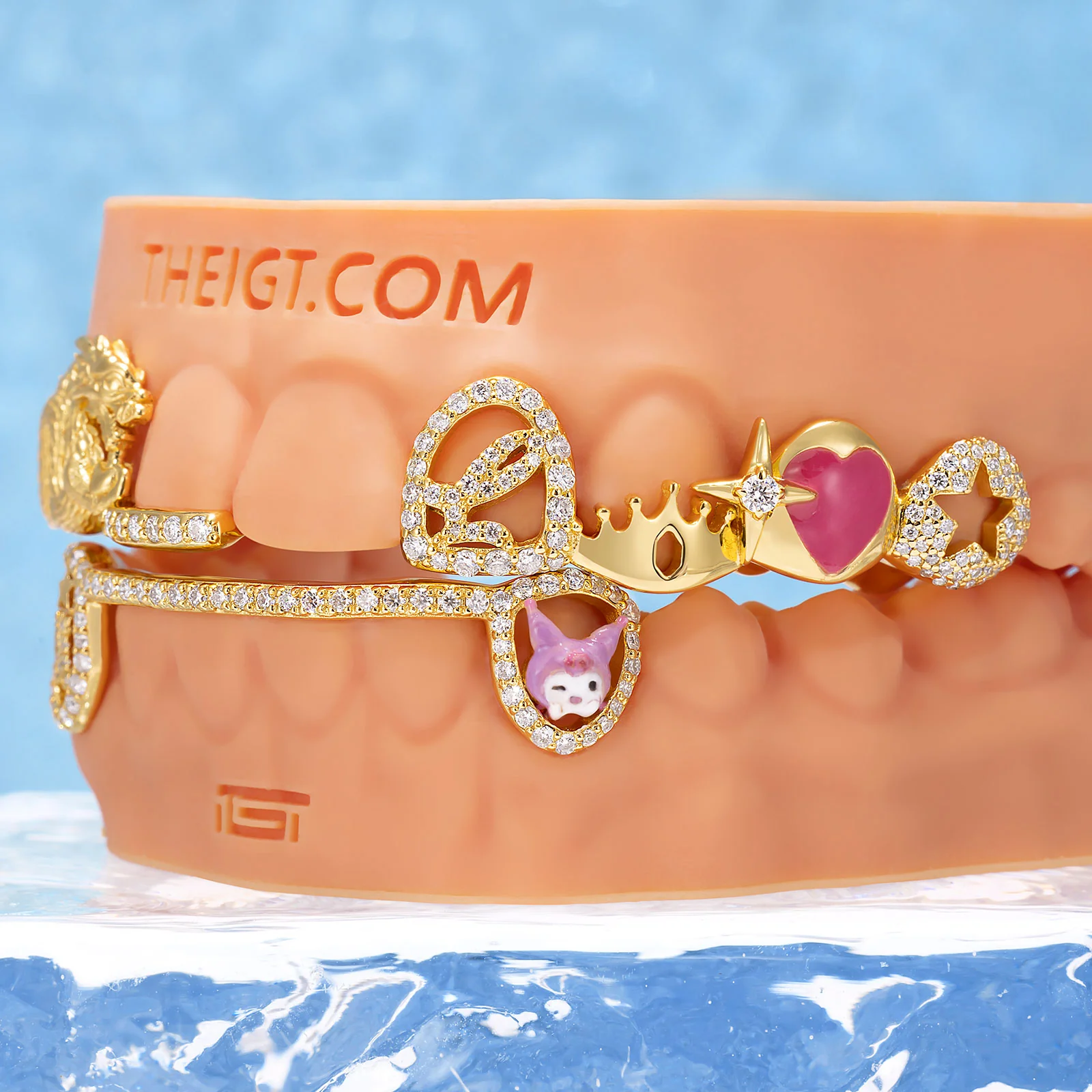 Dark Royal Dragon Letter Grillz - Image 5