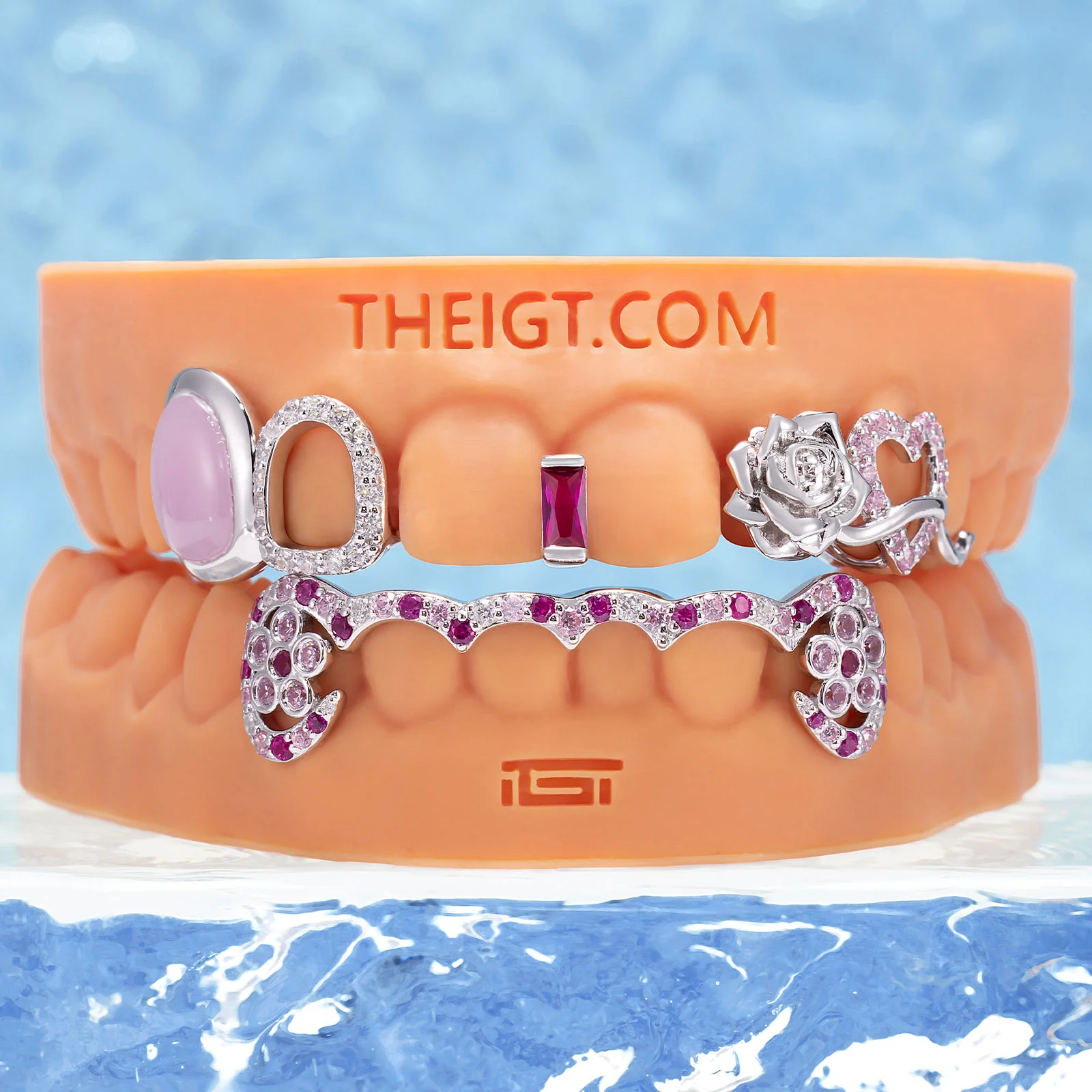 Diamond Bar W Flower On Fang - Image 4