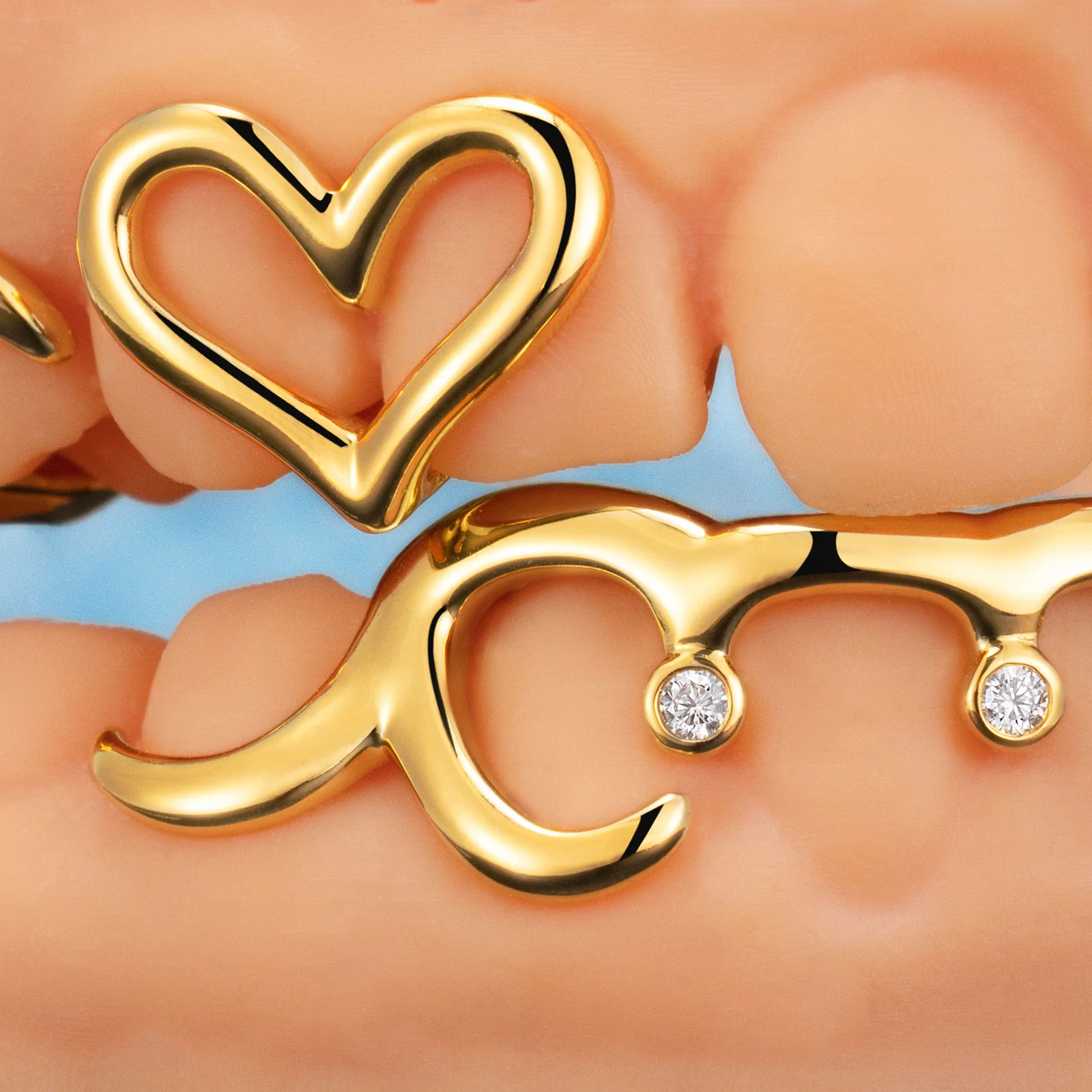 Diamond Heart & Wave Style Grillz - Image 4