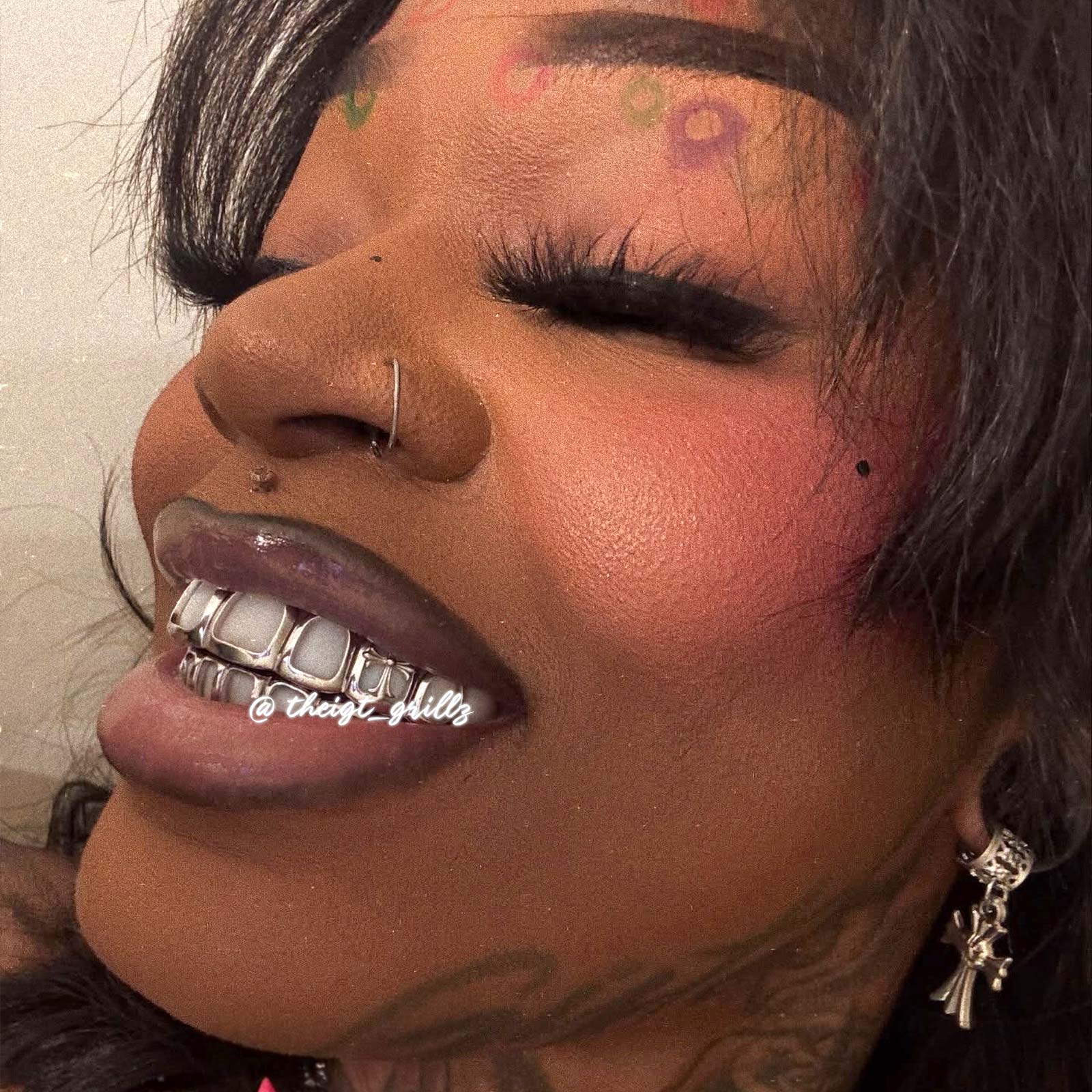 Double Cross Open Face Grillz - Image 7