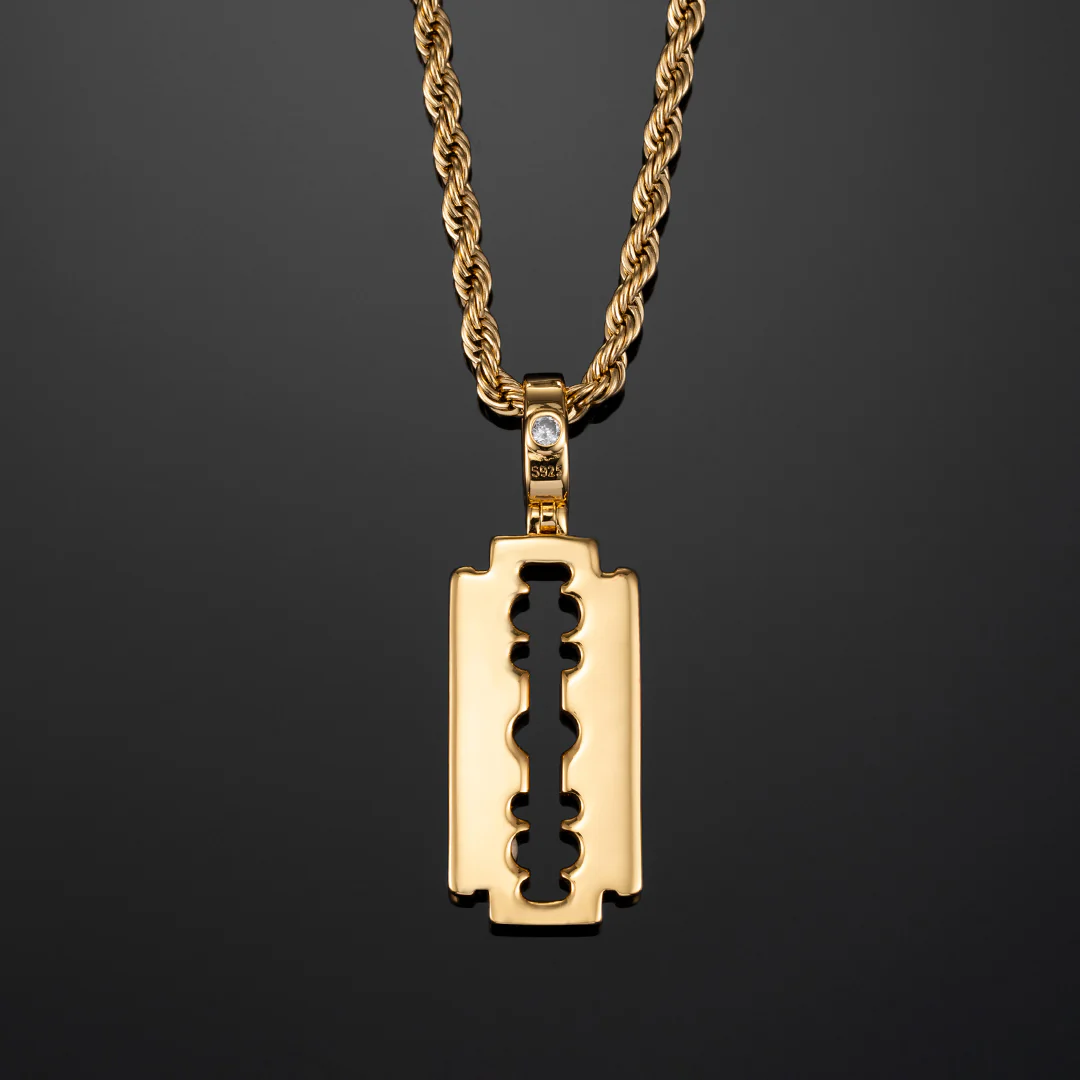 Double Edge Razor Blade Pendant - Image 3