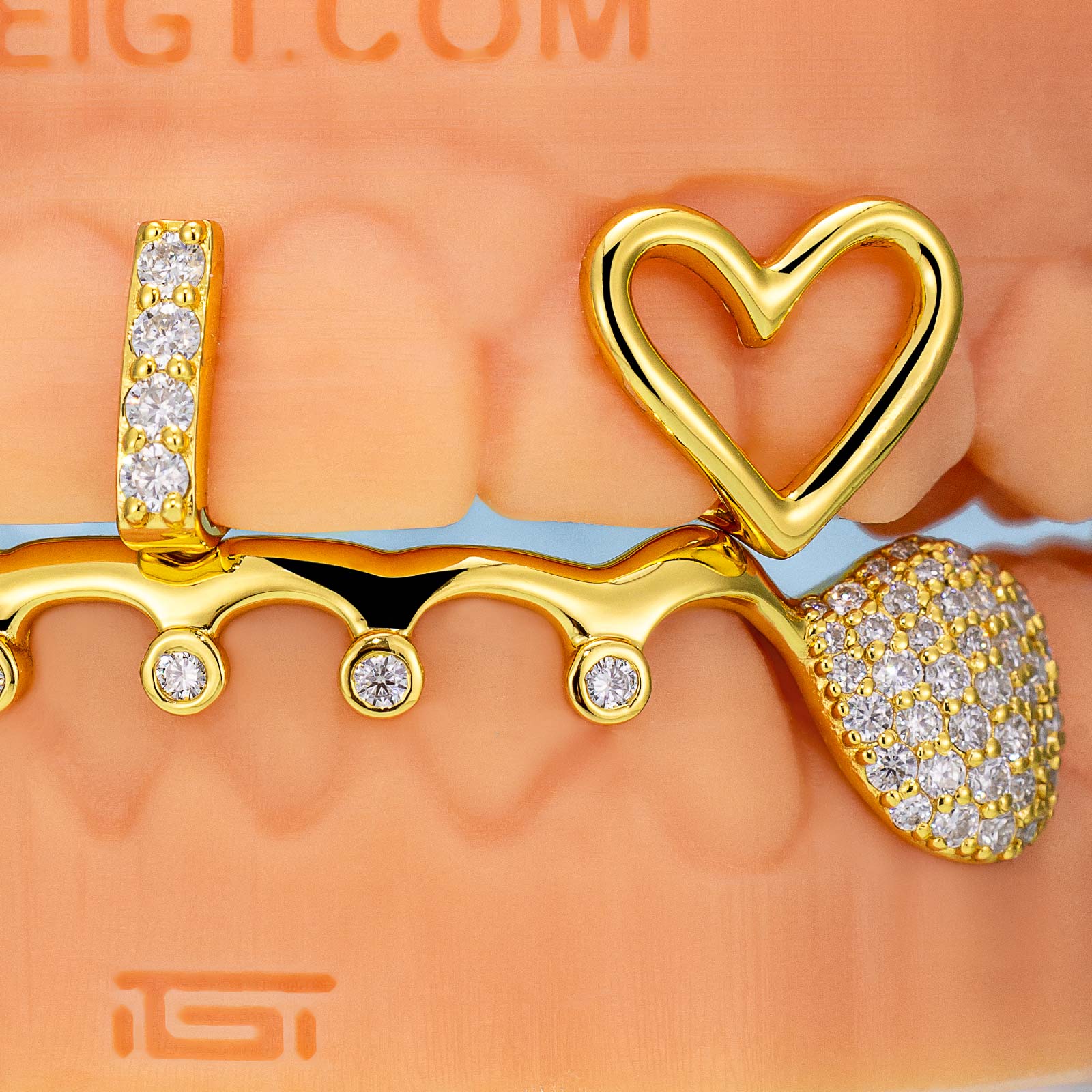 Double Heart & Drip Grillz - Image 2