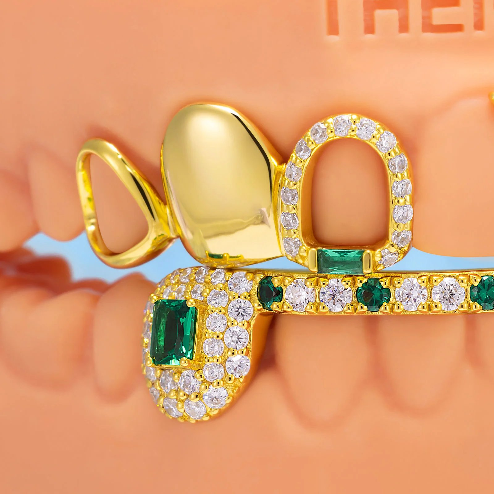 Emerald Cut Fang Grillz - Image 2