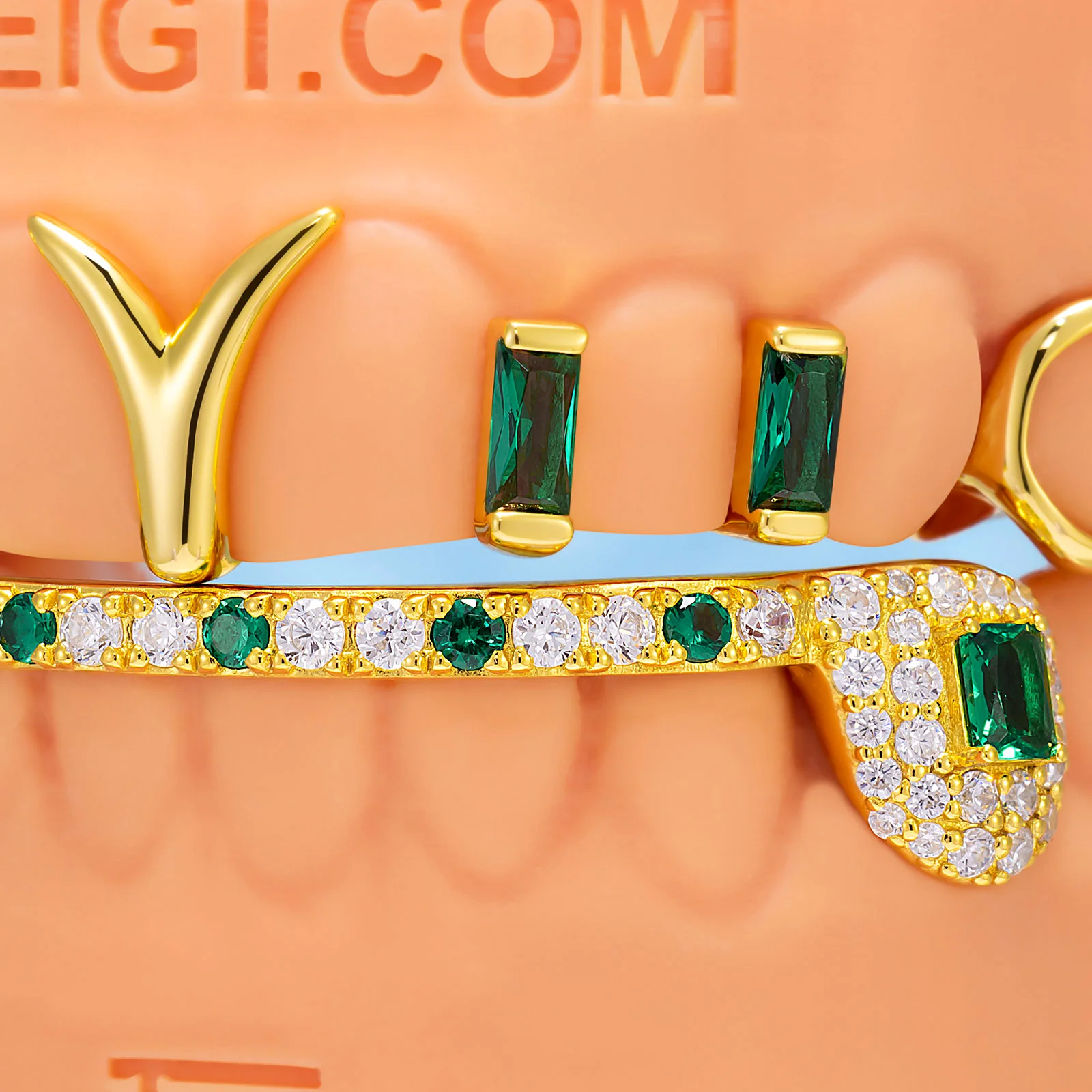 Emerald Cut Fang Grillz - Image 3