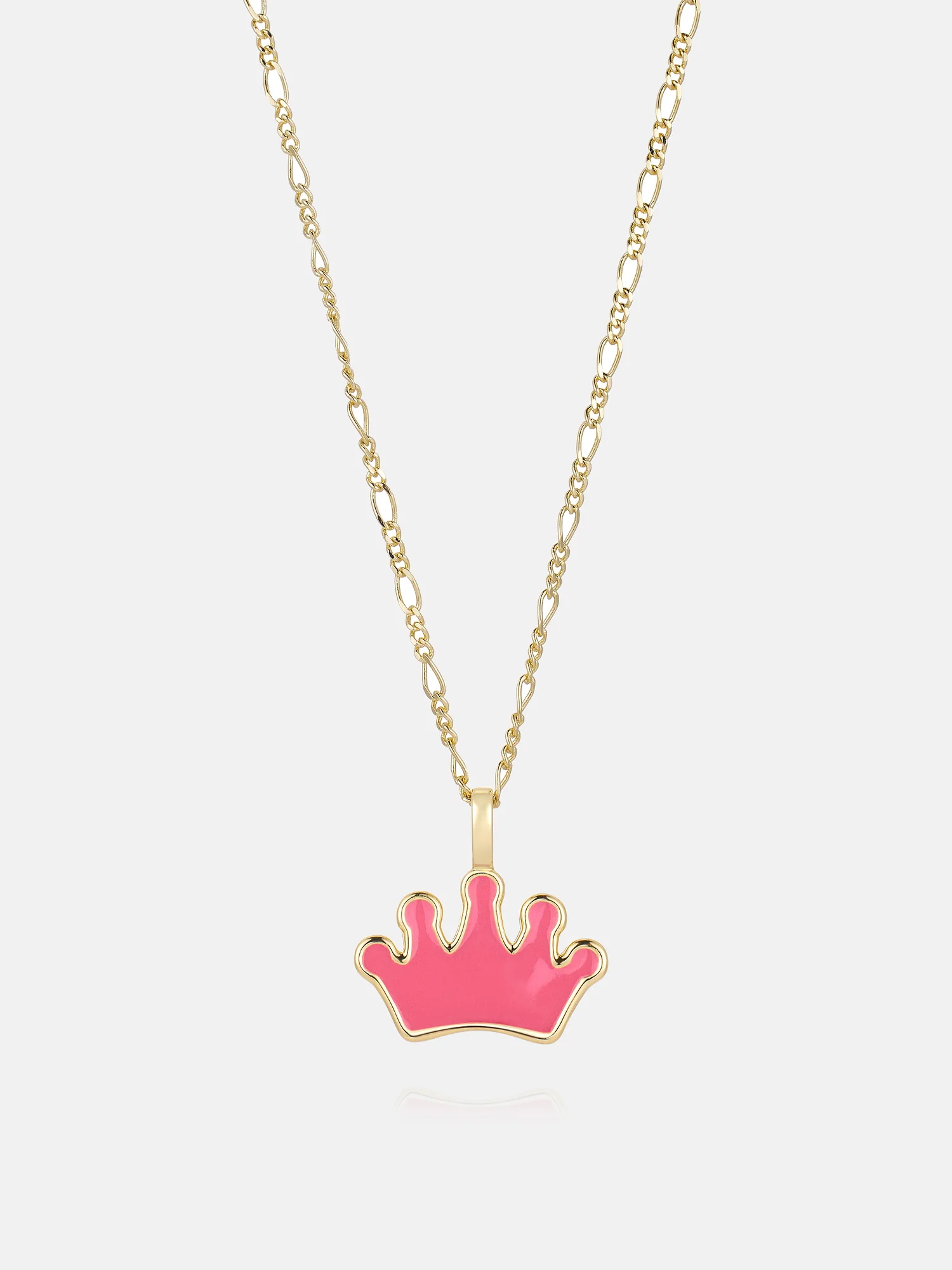 Fluid Enamel Crown Necklace