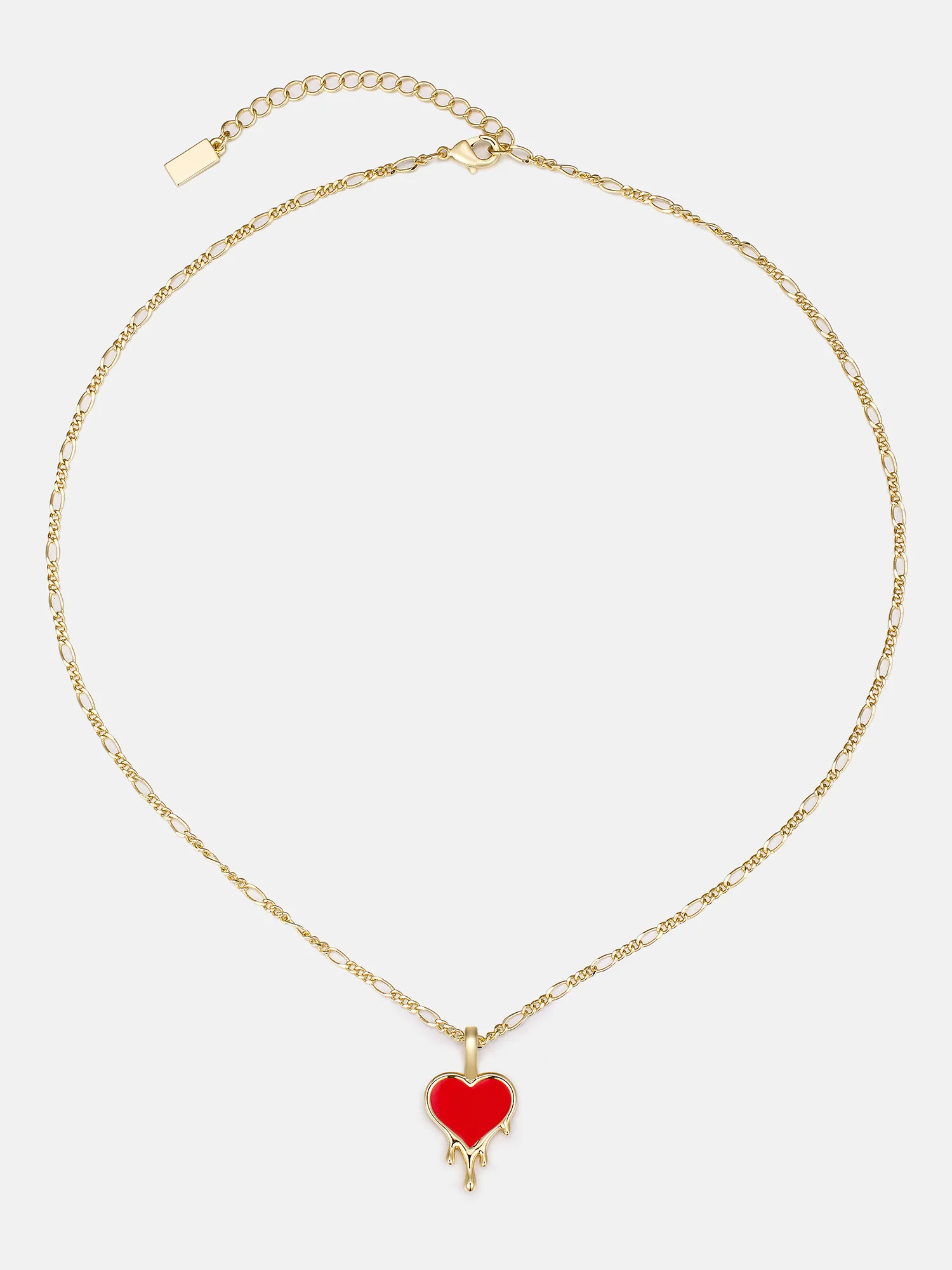 Fluid Enamel Heart Necklace - Image 3