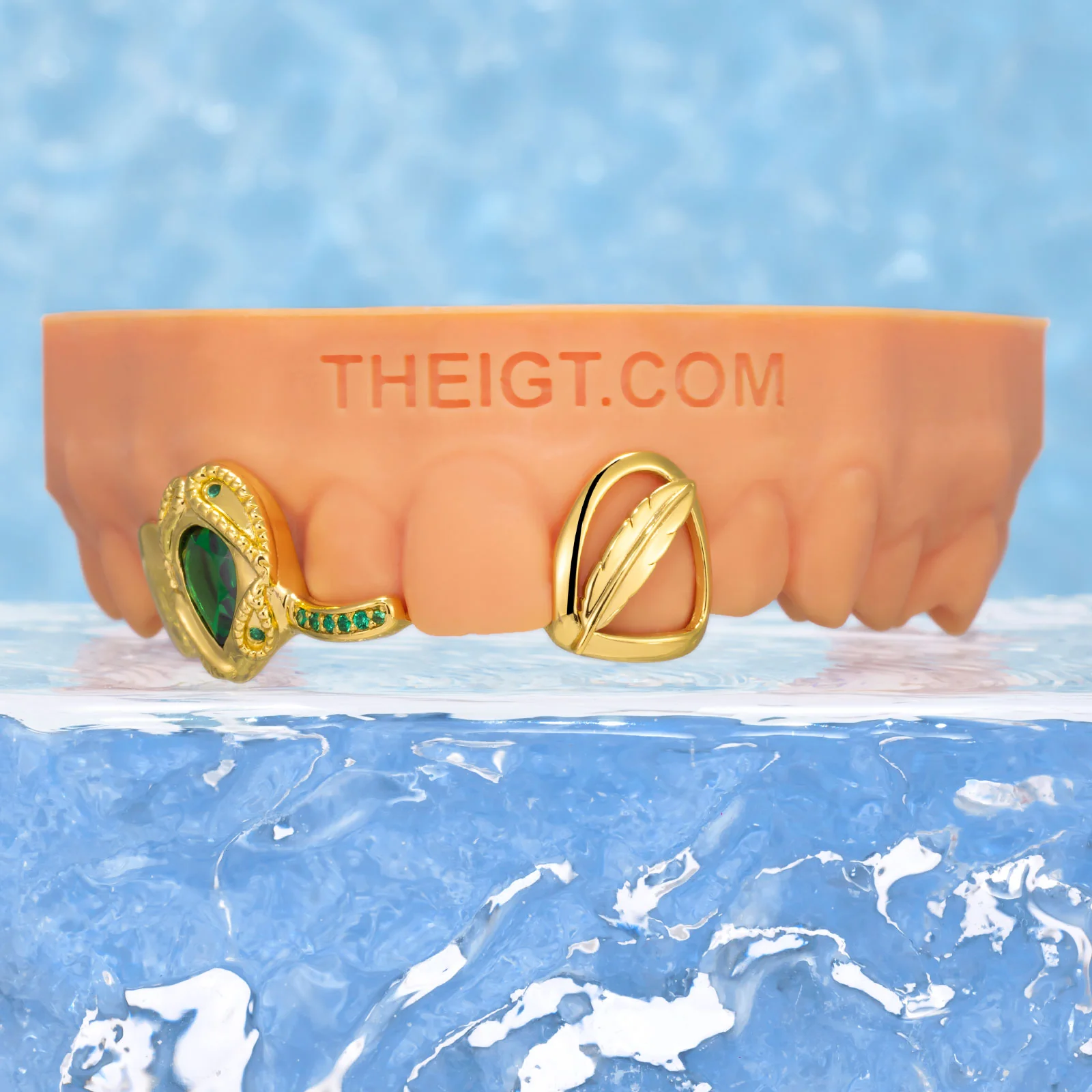 Flush Set Feather Open Grillz - Image 4
