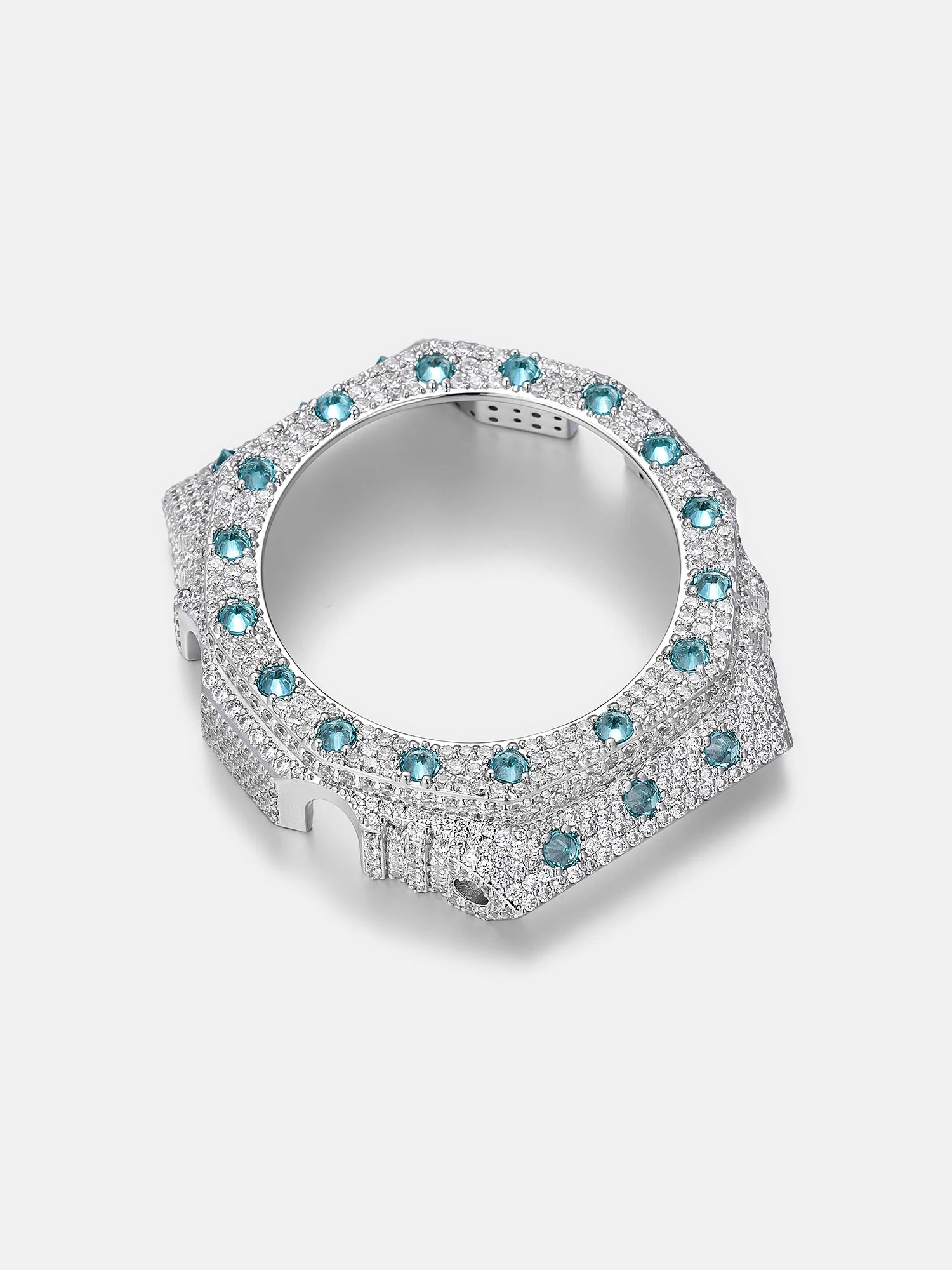GA-2100 Reversed Blue & White Moissanite Case - Image 6