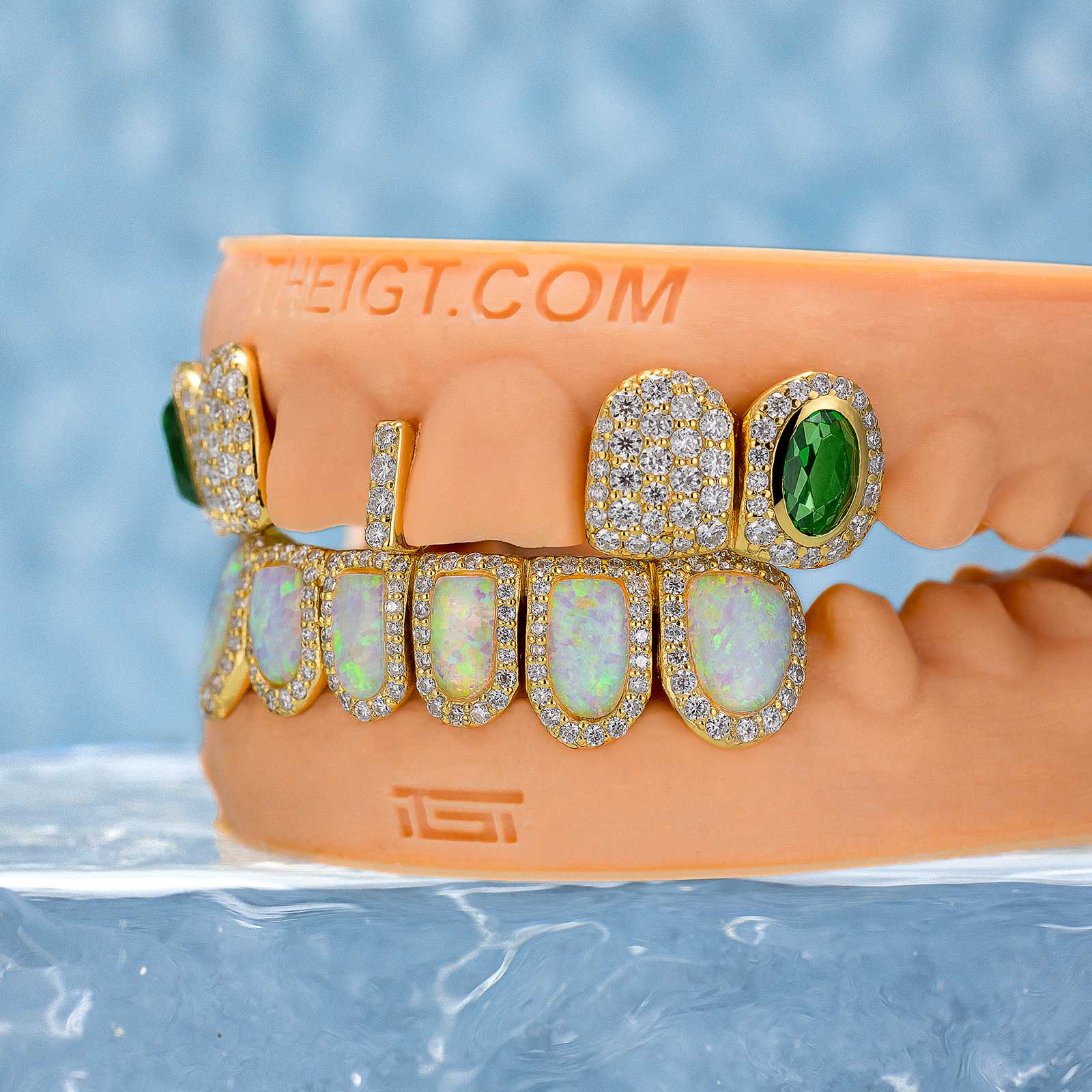 Gemstone & Opal Diamond Grillz - Image 2