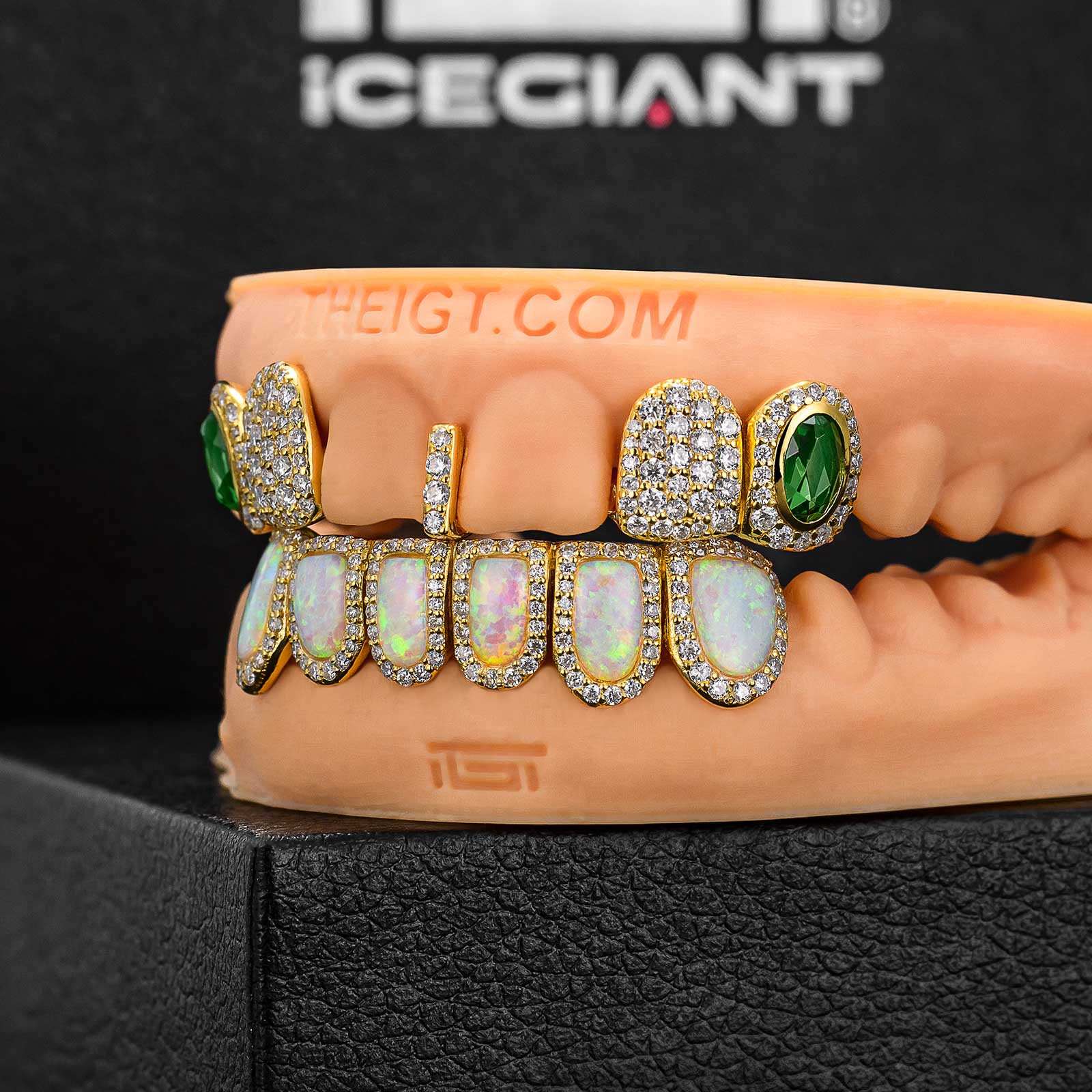 Gemstone & Opal Diamond Grillz - Image 4