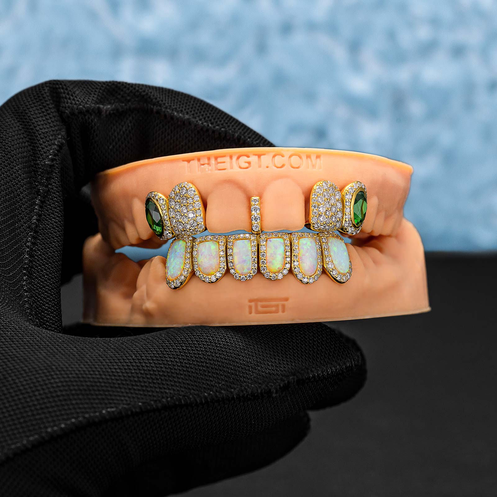 Gemstone & Opal Diamond Grillz - Image 5