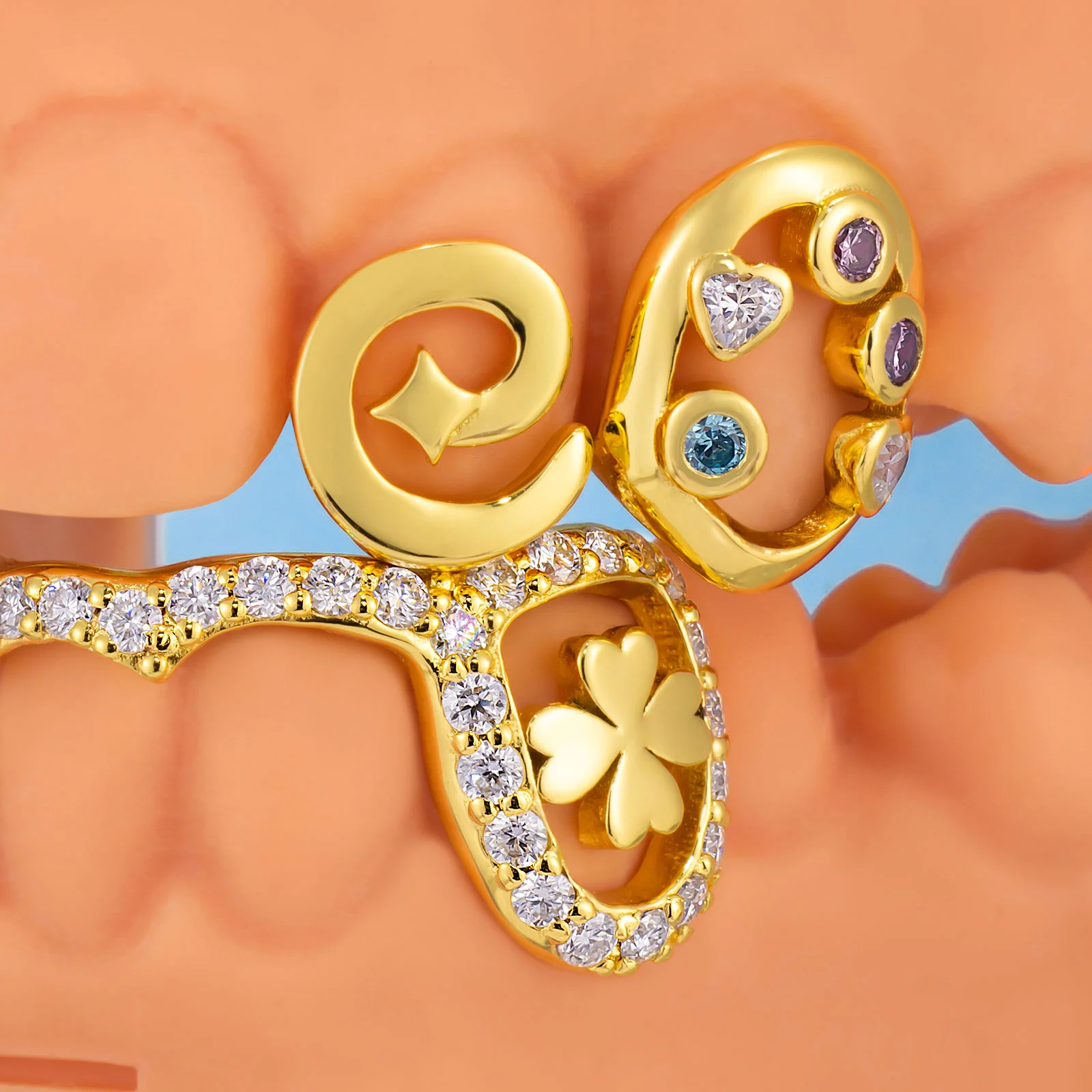 Globe Crown & Clover Grillz - Image 3